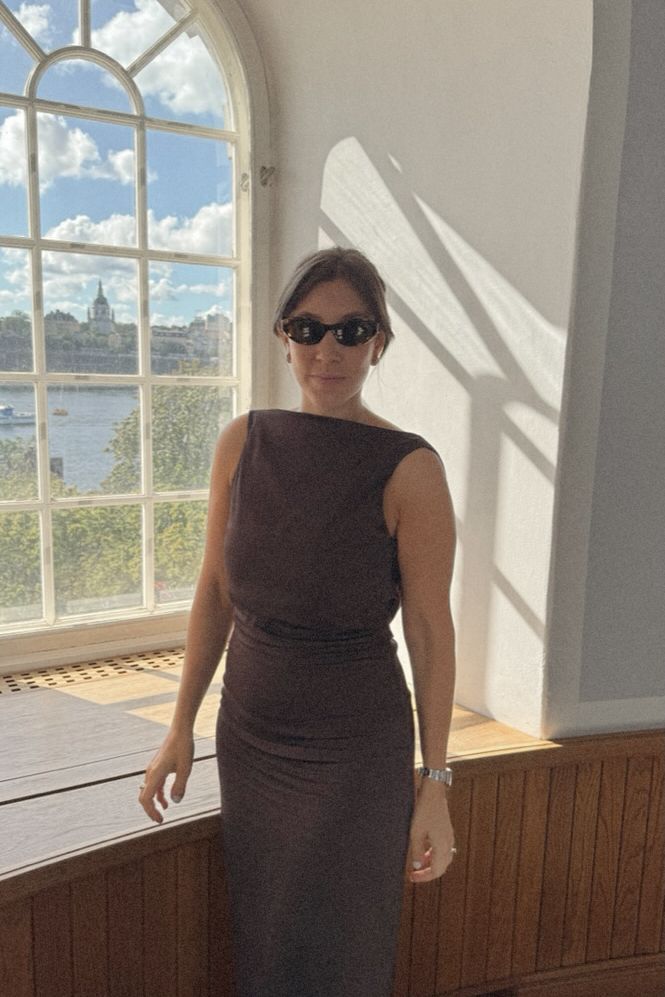 Dagmar Waterfall Midi Dress