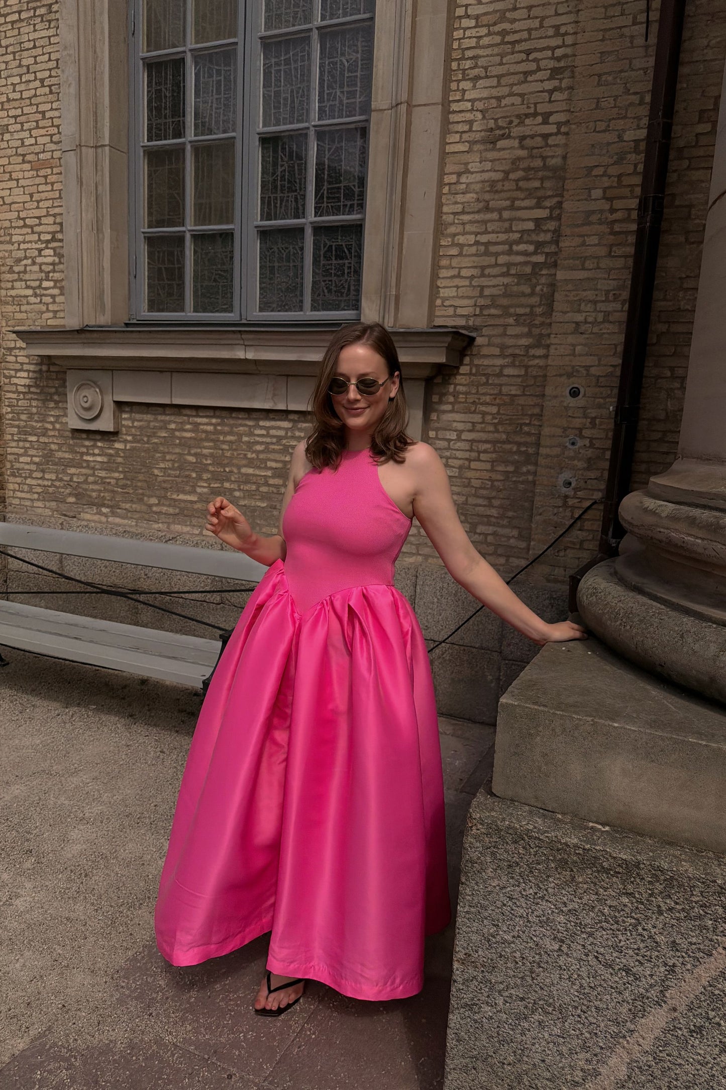 Marques Almedia Pink Tank Top Dress