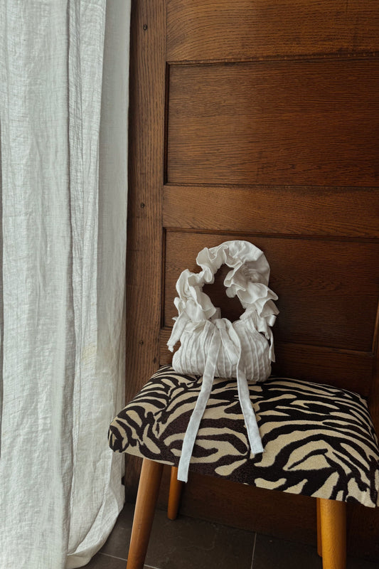 Belf Bag - The White Pintuck