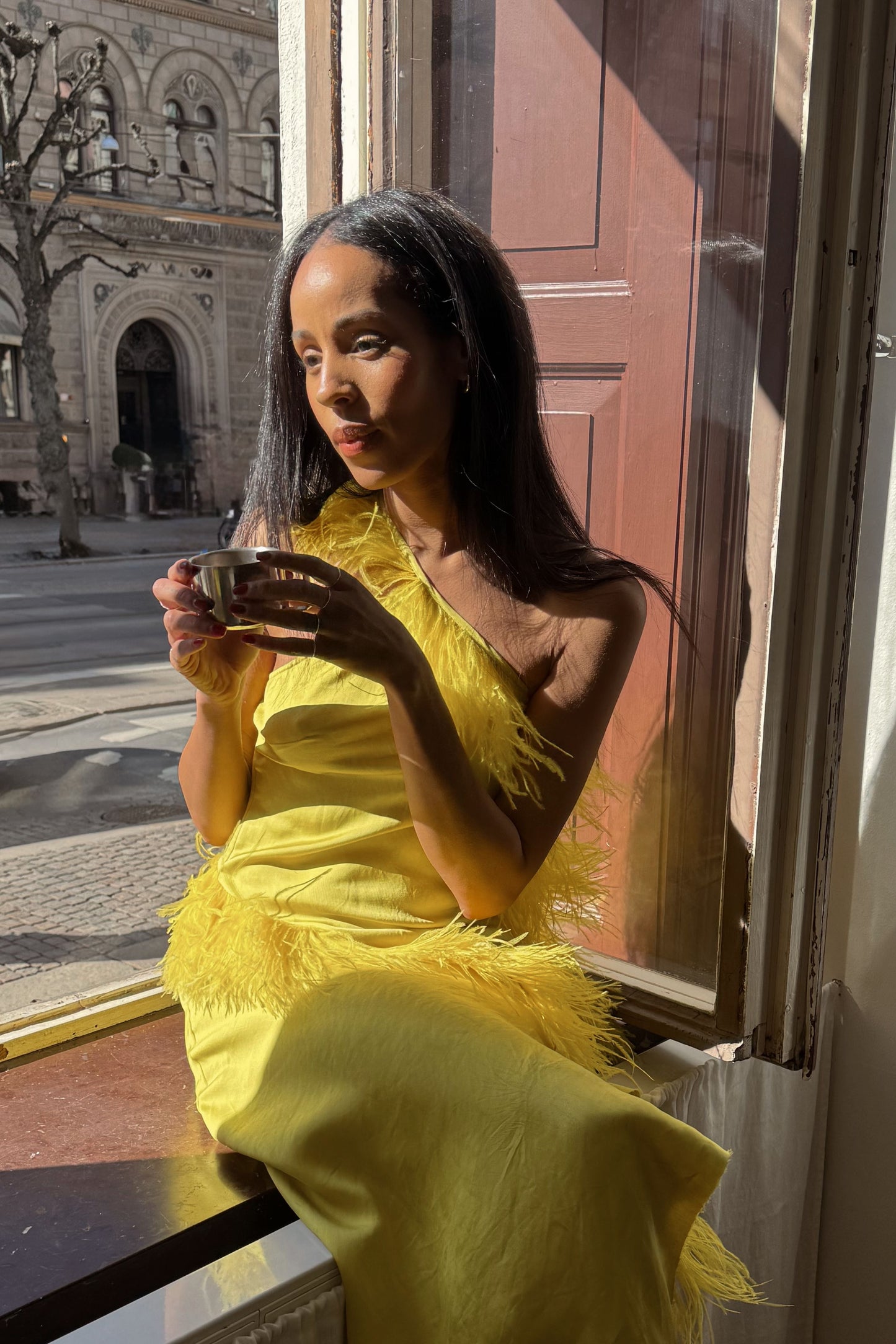 Marques'Almeida Feather Dress