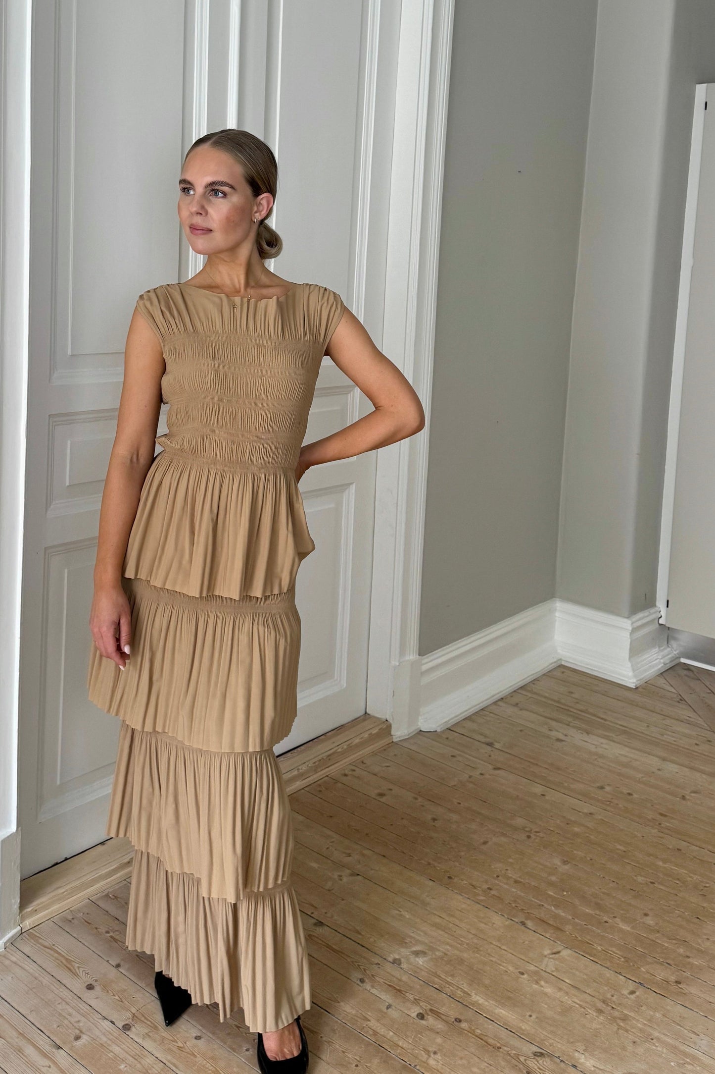 Toteme Pleated Maxi Dress