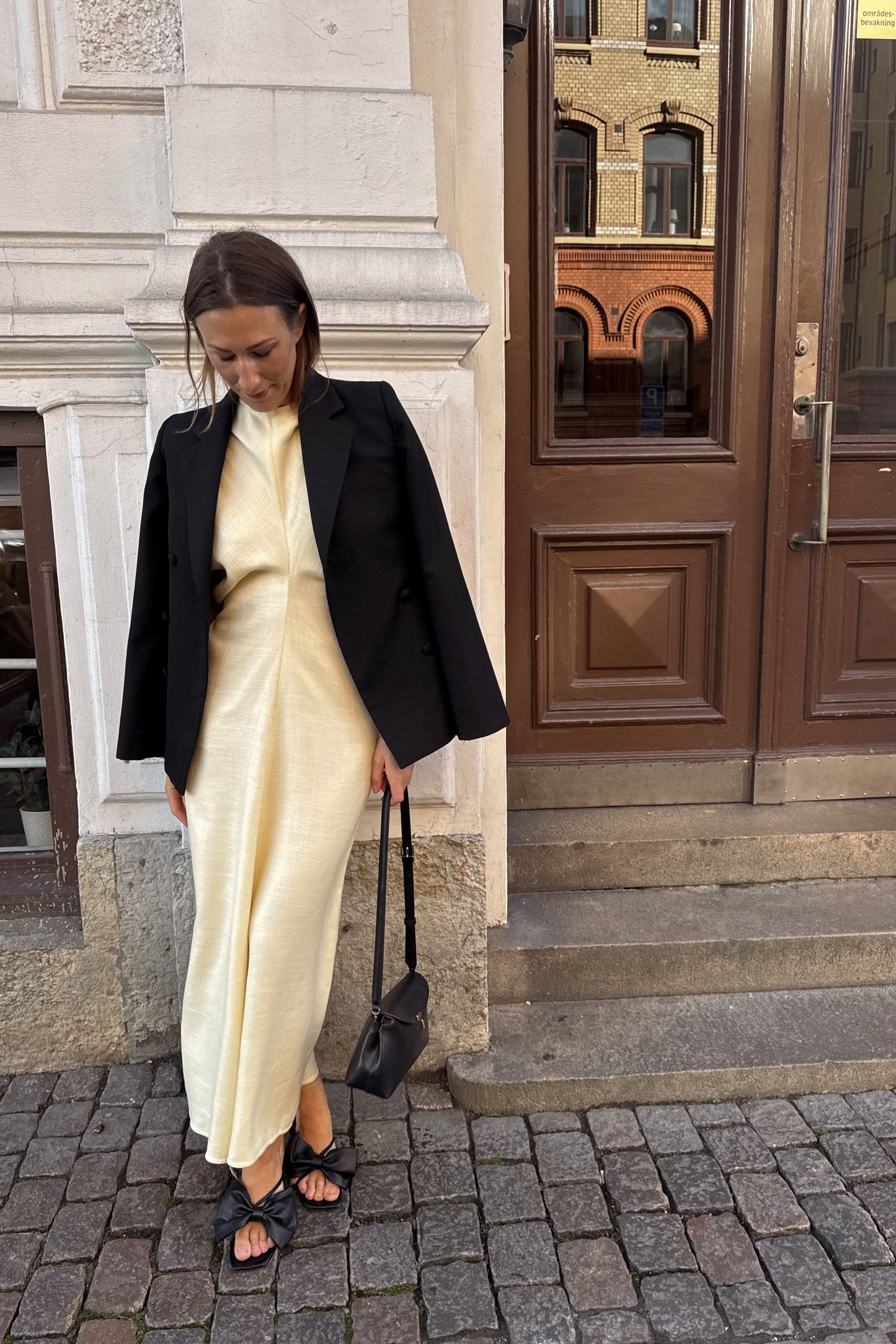 Toteme Slouch Waist Yellow Dress