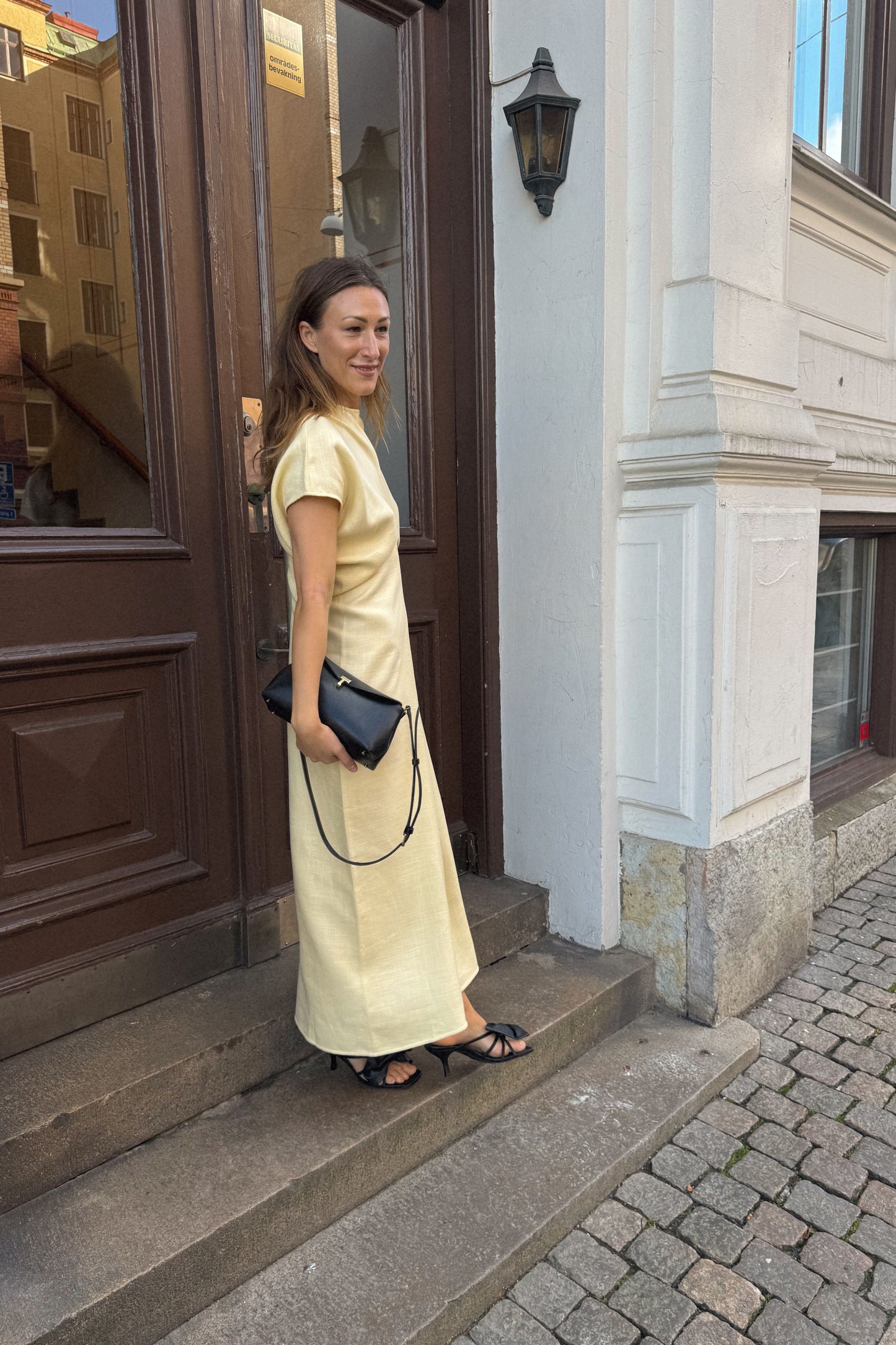 Toteme Slouch Waist Yellow Dress