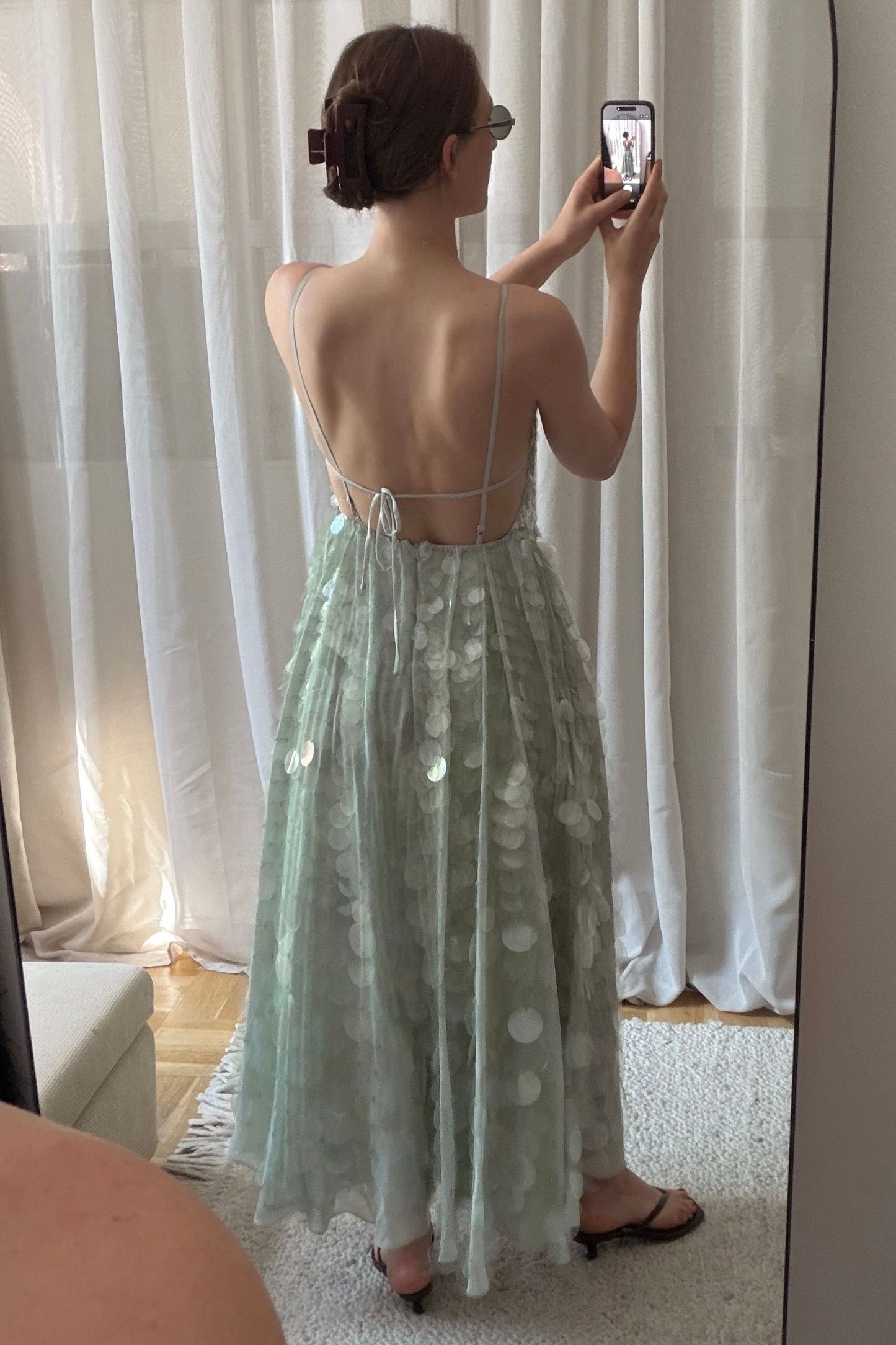 The Flowy Sequin Dress