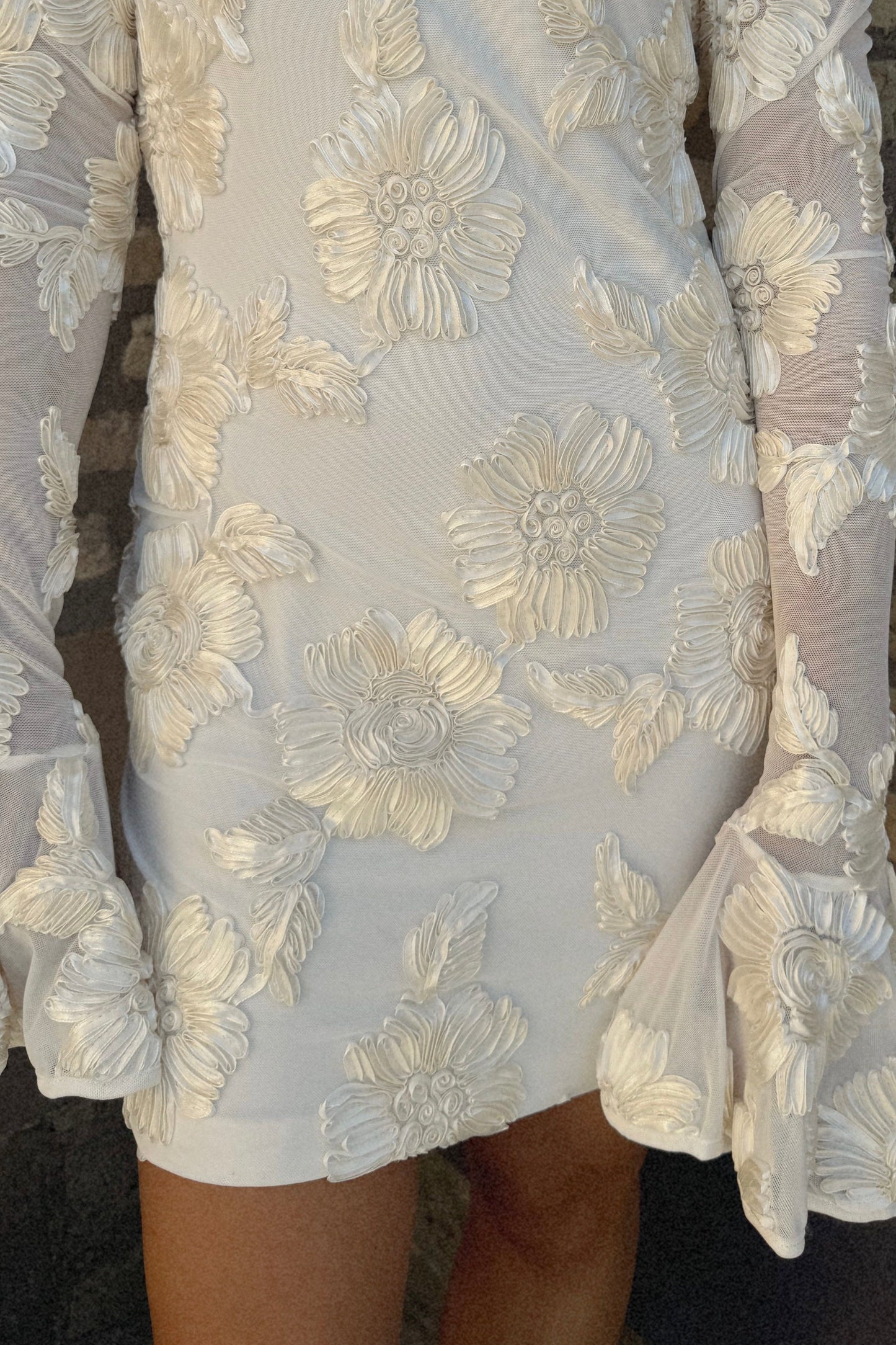 The Rotate Mini Floral Wedding Dress