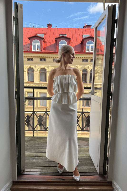 Dagmar Sculpted White Dress
