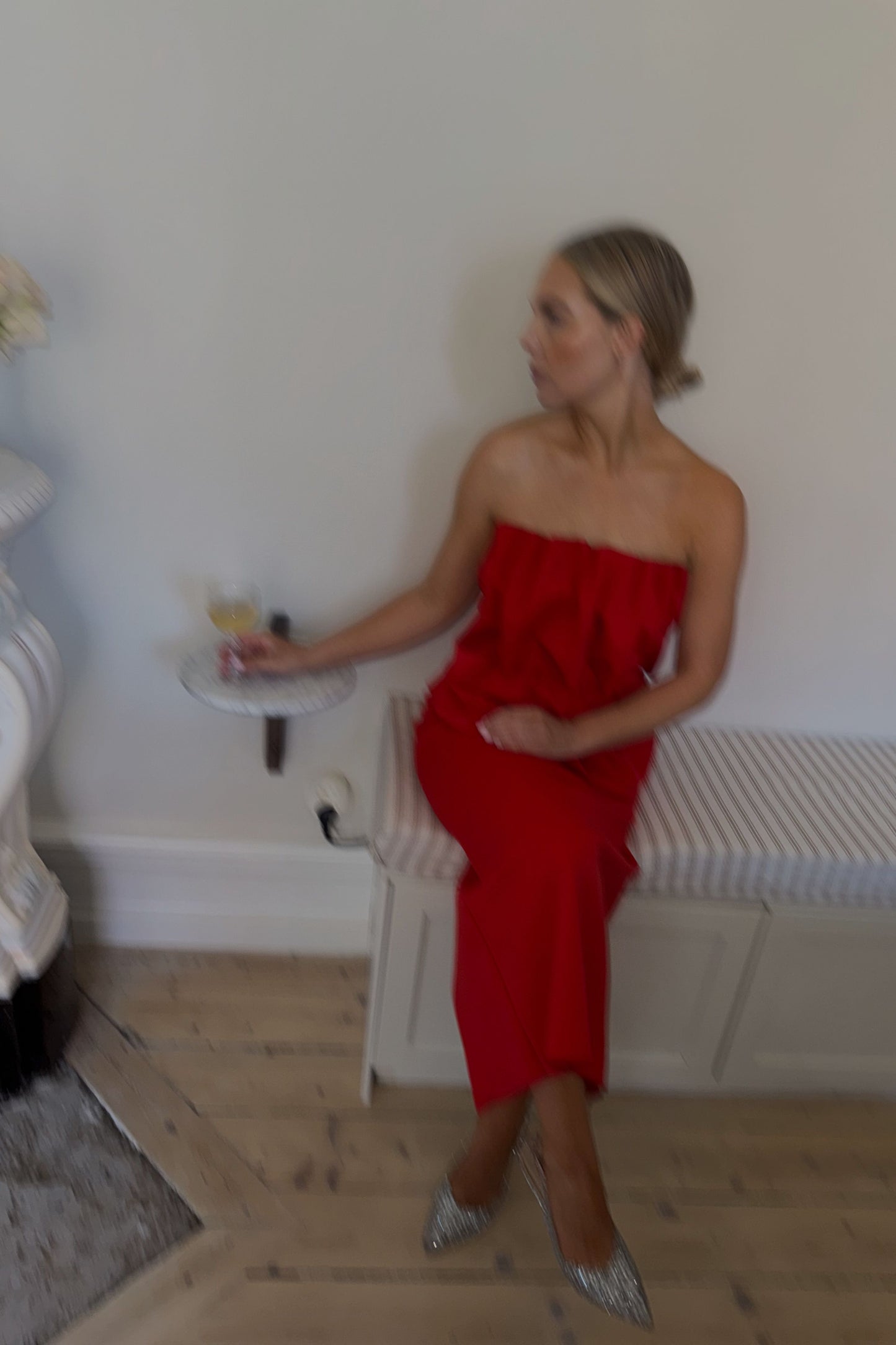 Dagmar Sculpted Red Dress