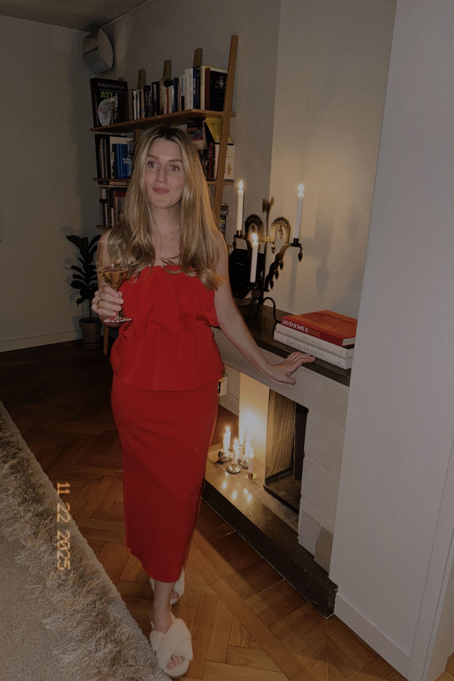 Dagmar Sculpted Red Dress