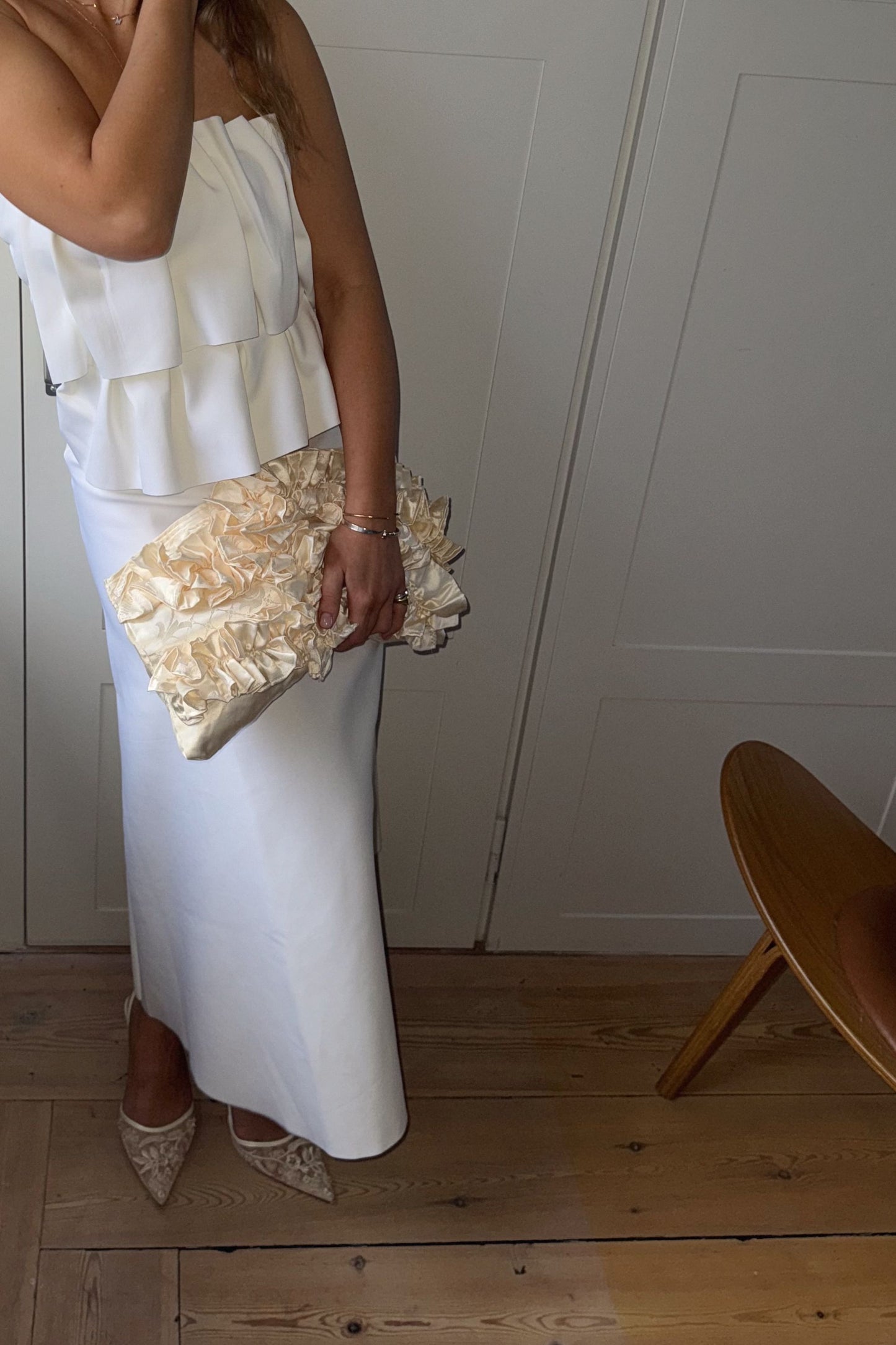 Dagmar Sculpted White Dress