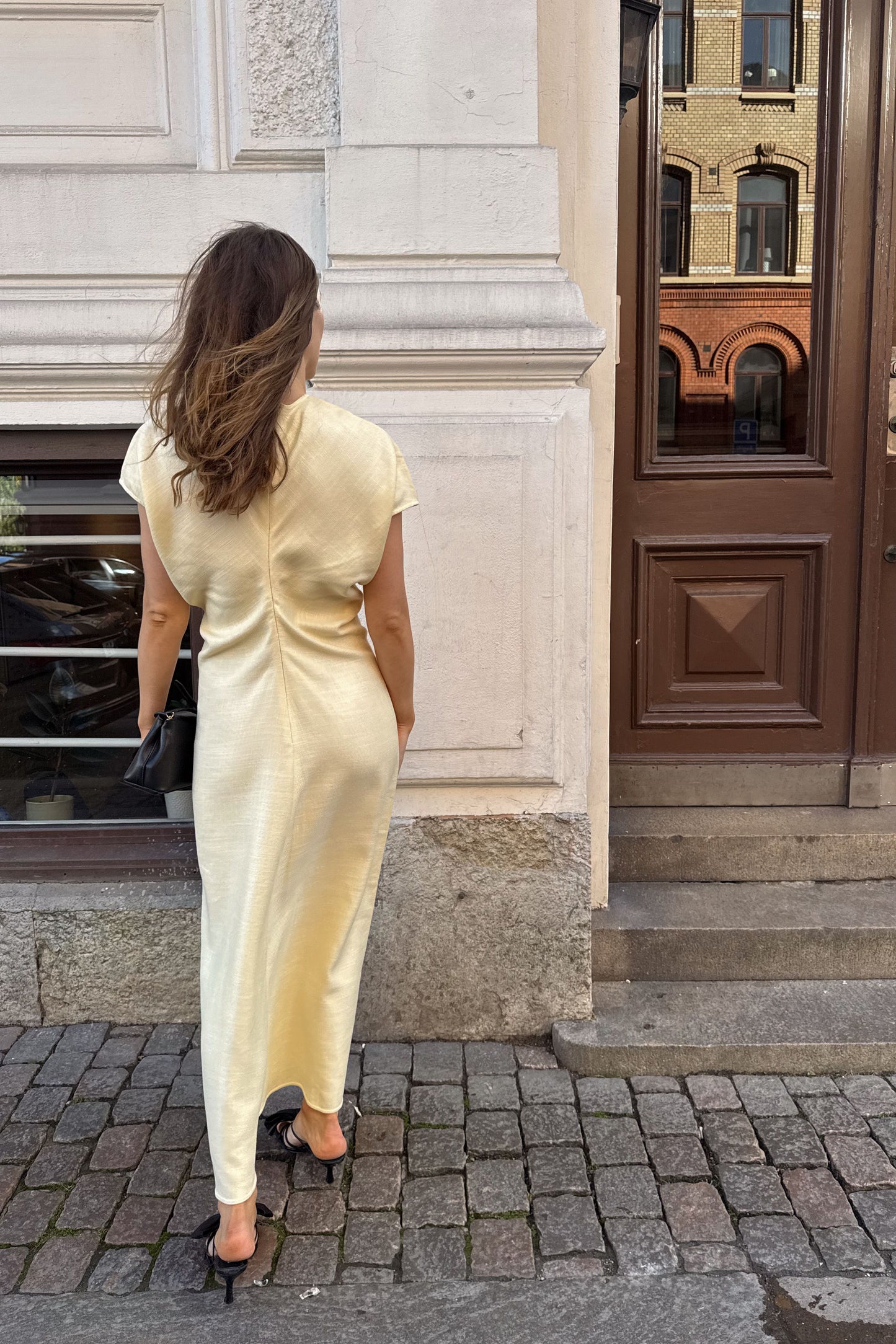 Toteme Slouch Waist Yellow Dress