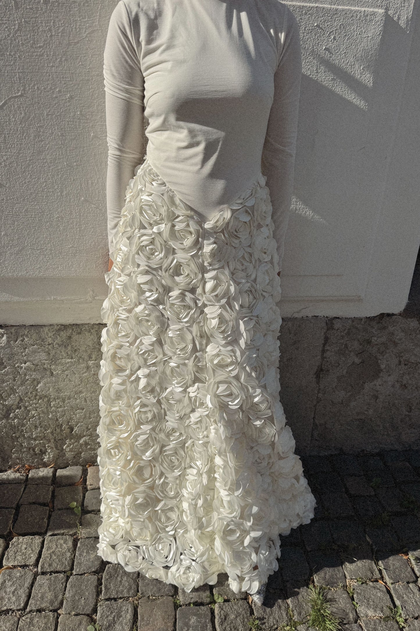 Rotate Floral Appliqué Dress