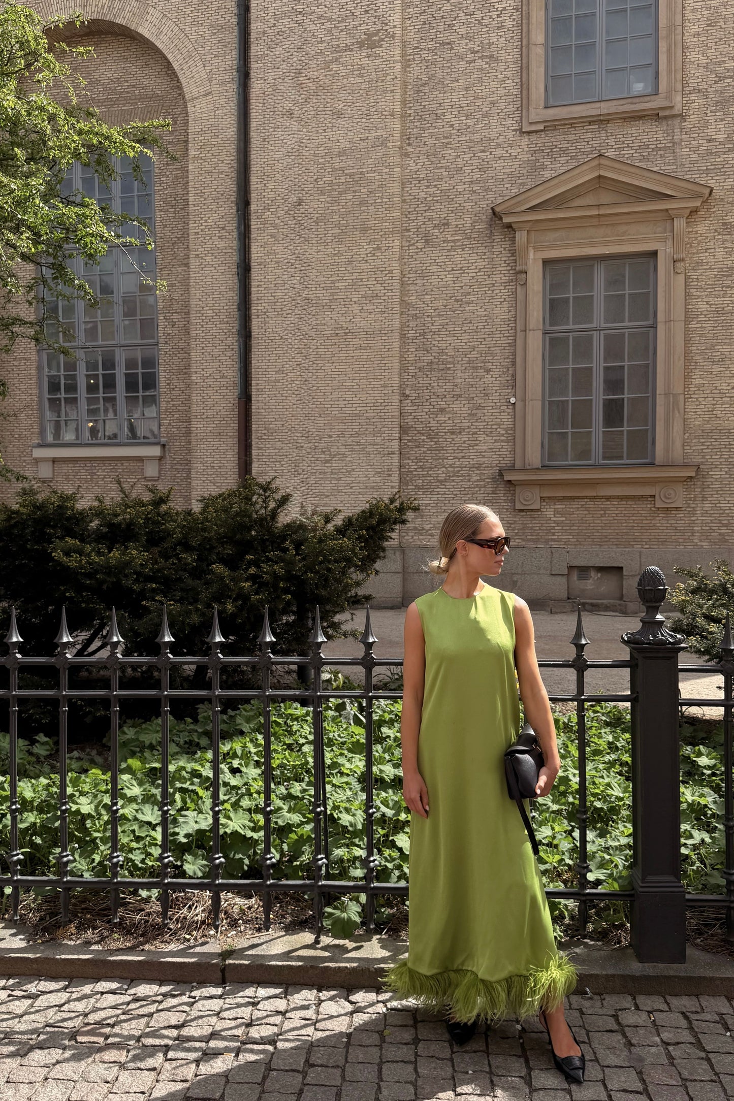 Carolina Herrera Feather Dress