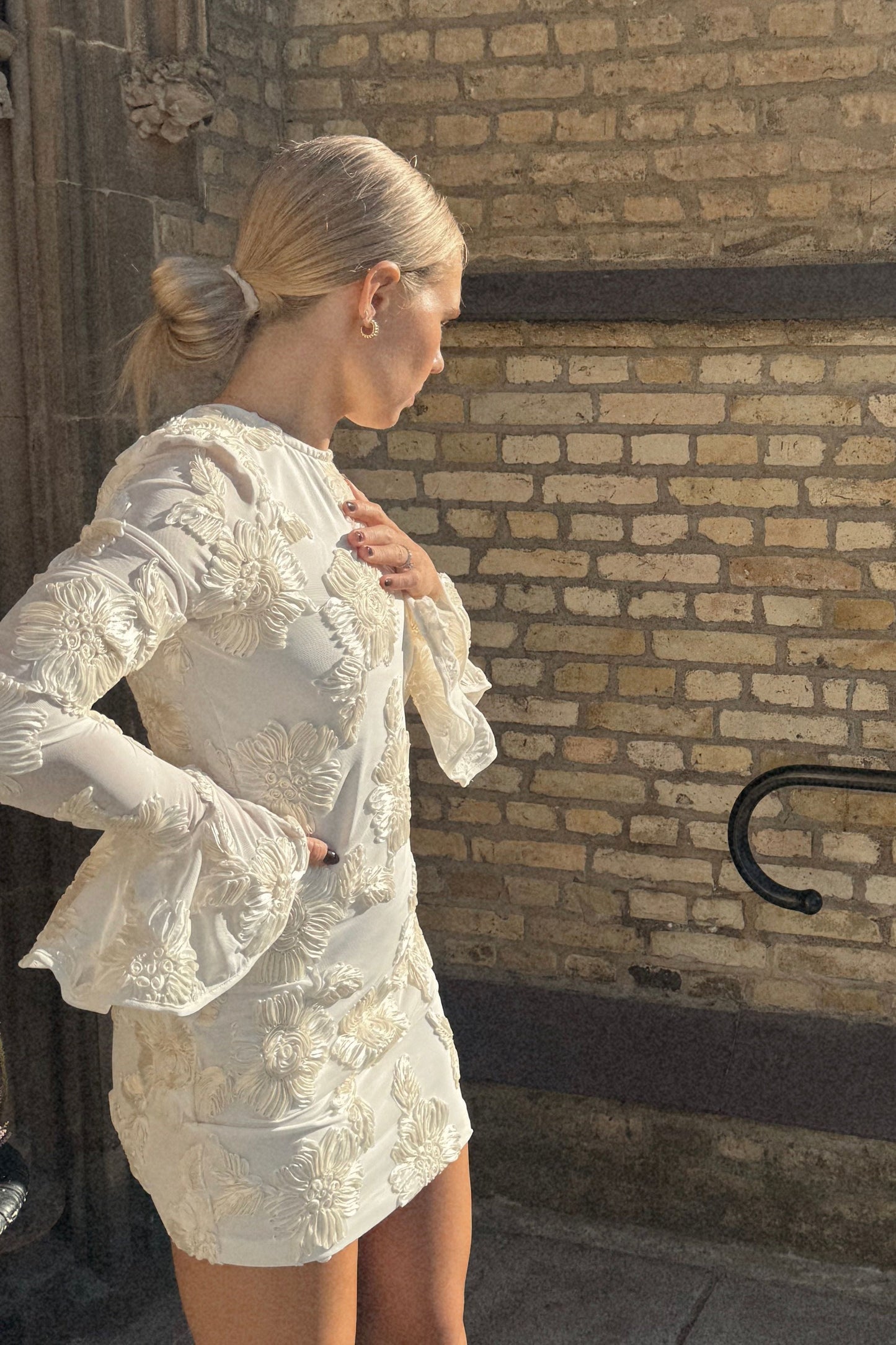 The Rotate Mini Floral Wedding Dress