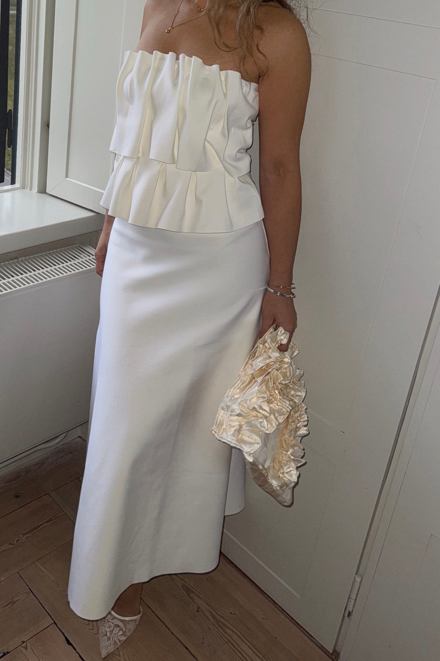 Dagmar Sculpted White Dress