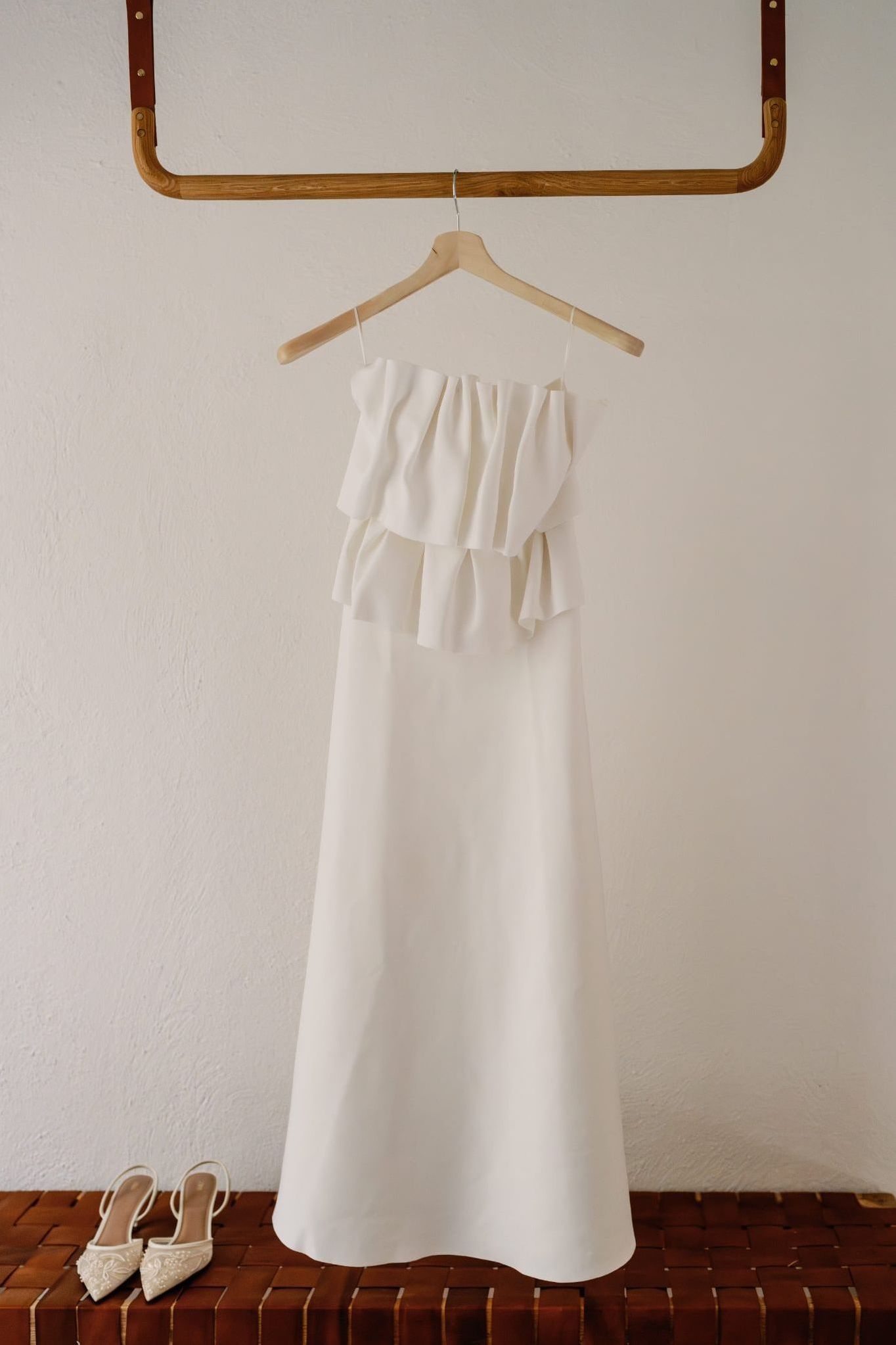 Dagmar Sculpted White Dress