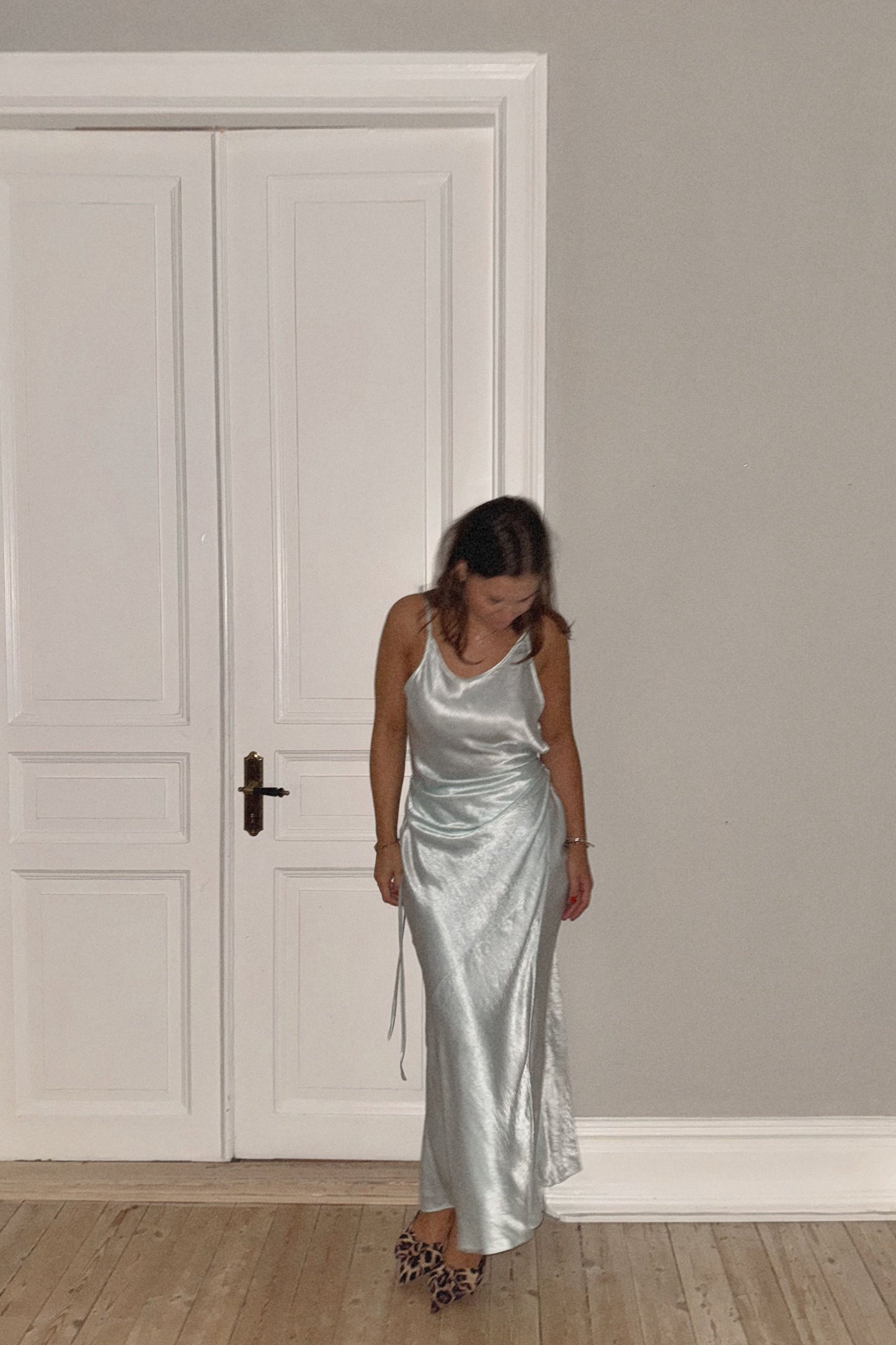 The Acne Satin Bronze dress