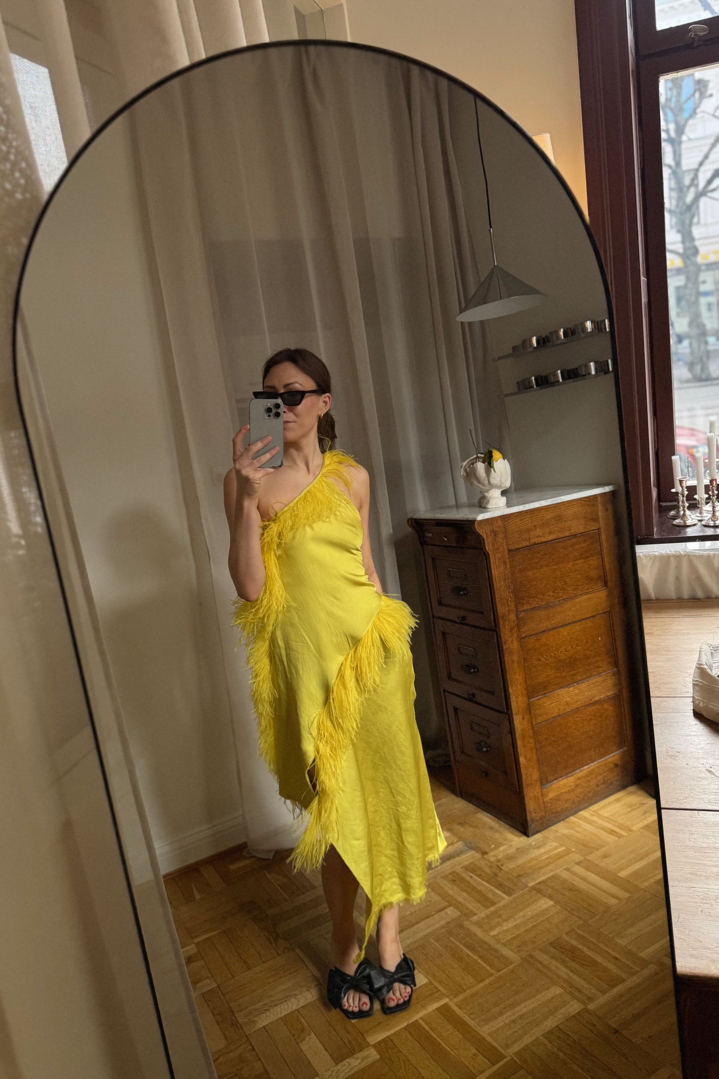 Marques'Almeida Feather Dress