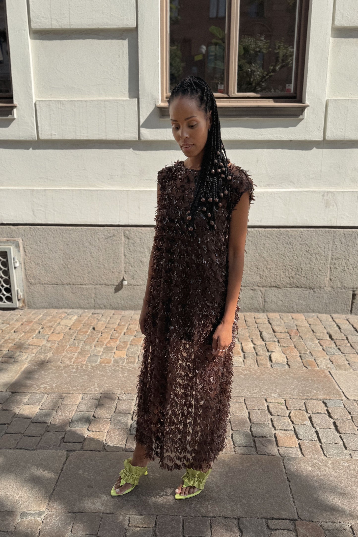 The Chocolate Sequin Maxi Dress