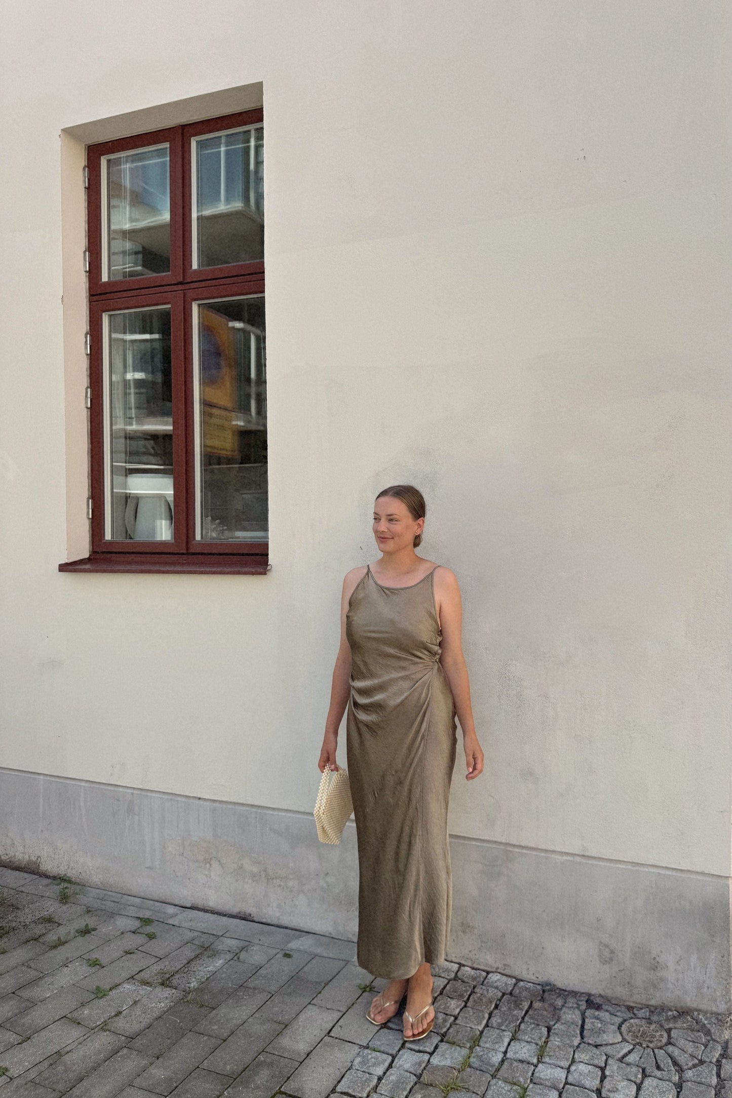 The Acne Satin Bronze dress