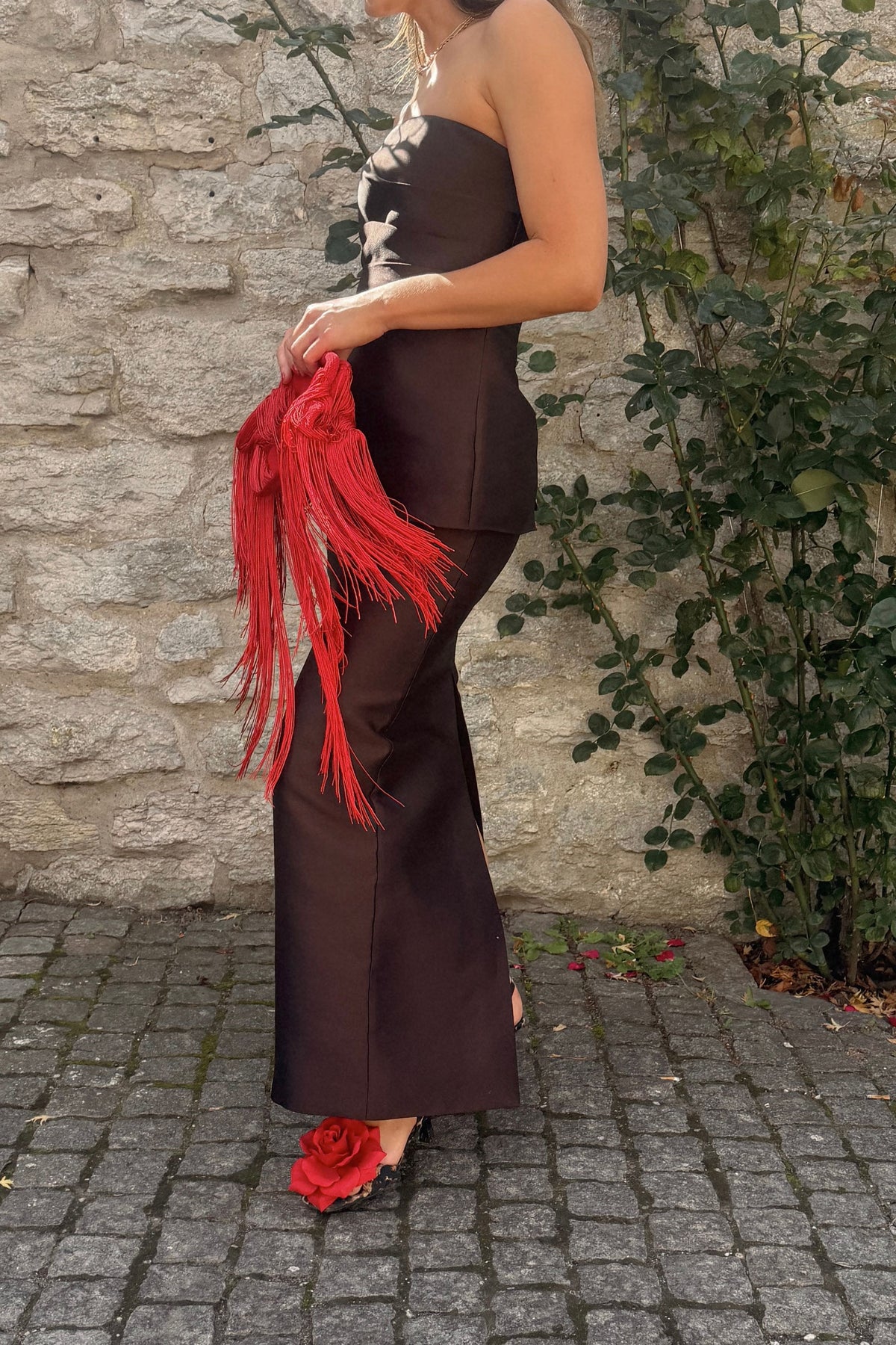 The Solace Lucille Maxi Dress in Chesnut
