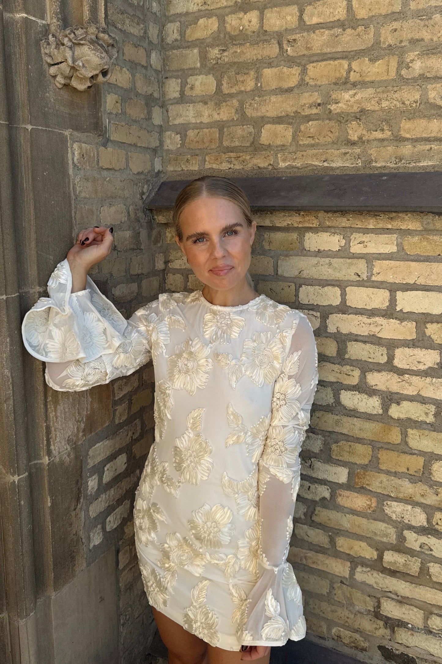 The Rotate Mini Floral Wedding Dress