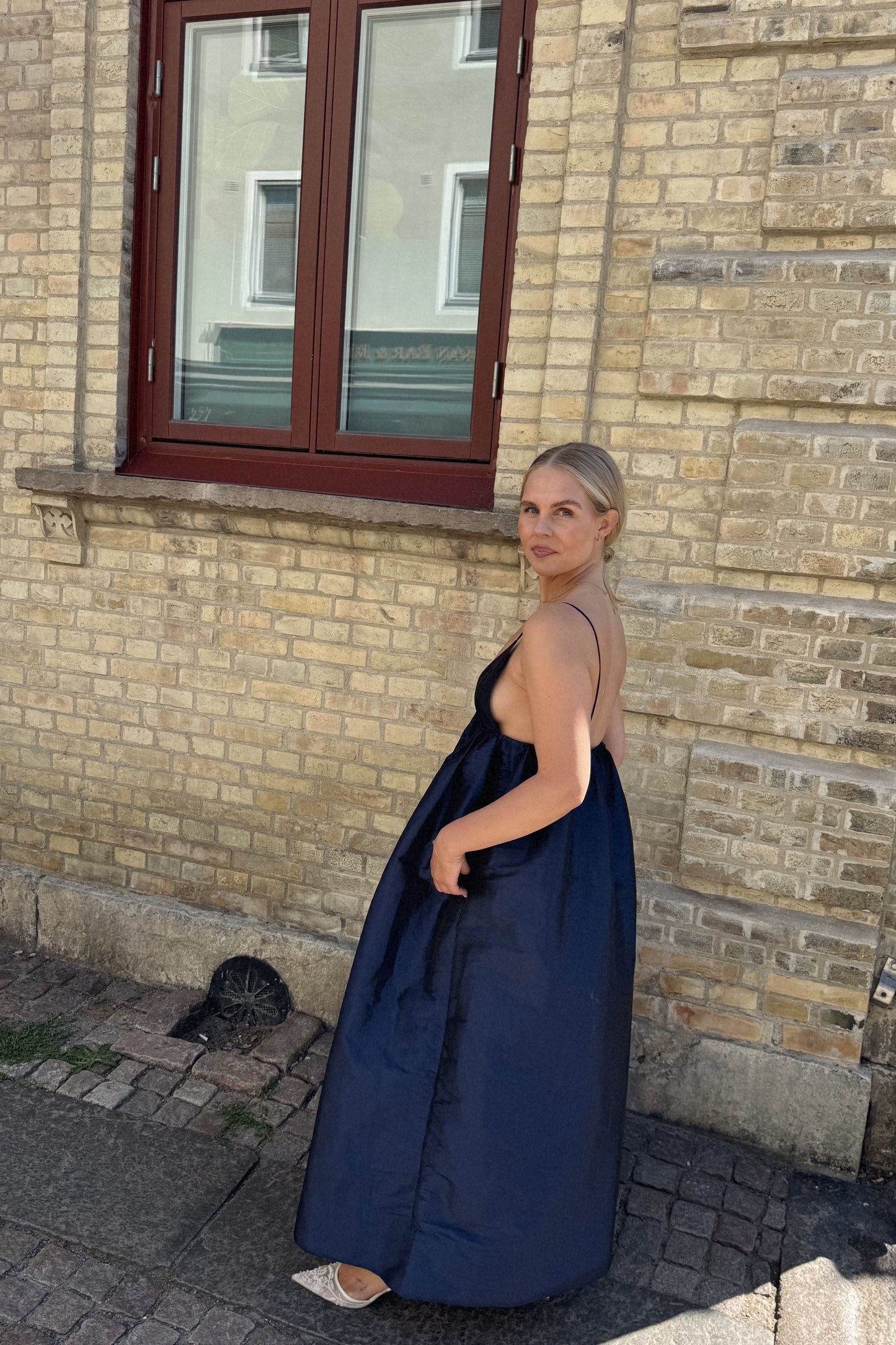 Ganni Navy Maxi Dress