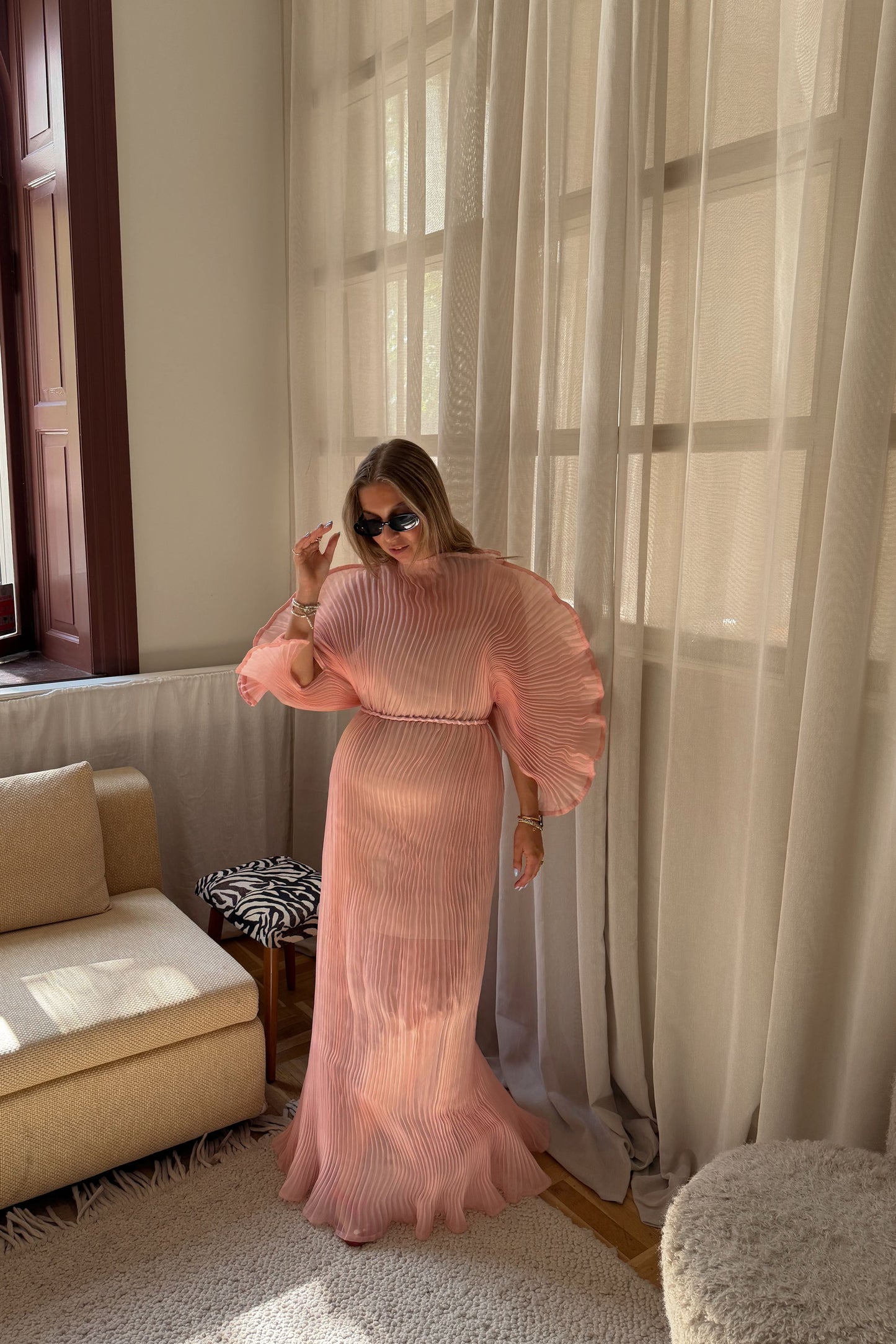 Linnea Hult Pink Dress