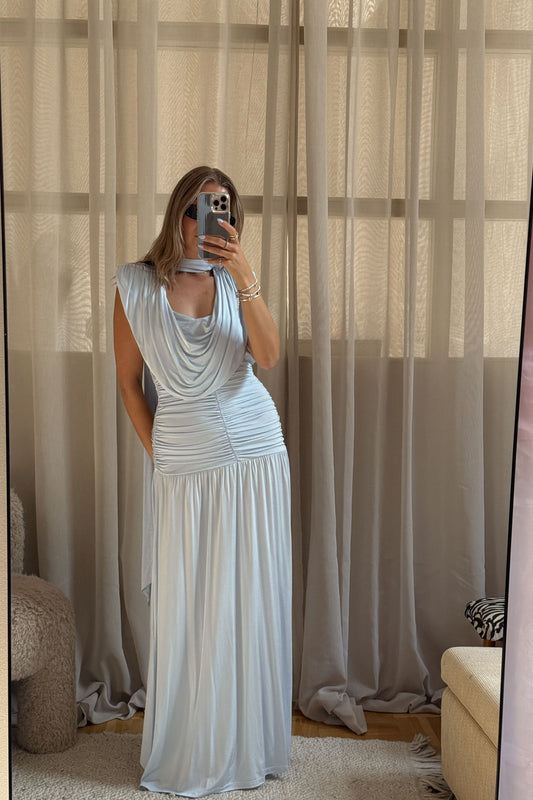 Gestuz Light Blue Maxi Dress