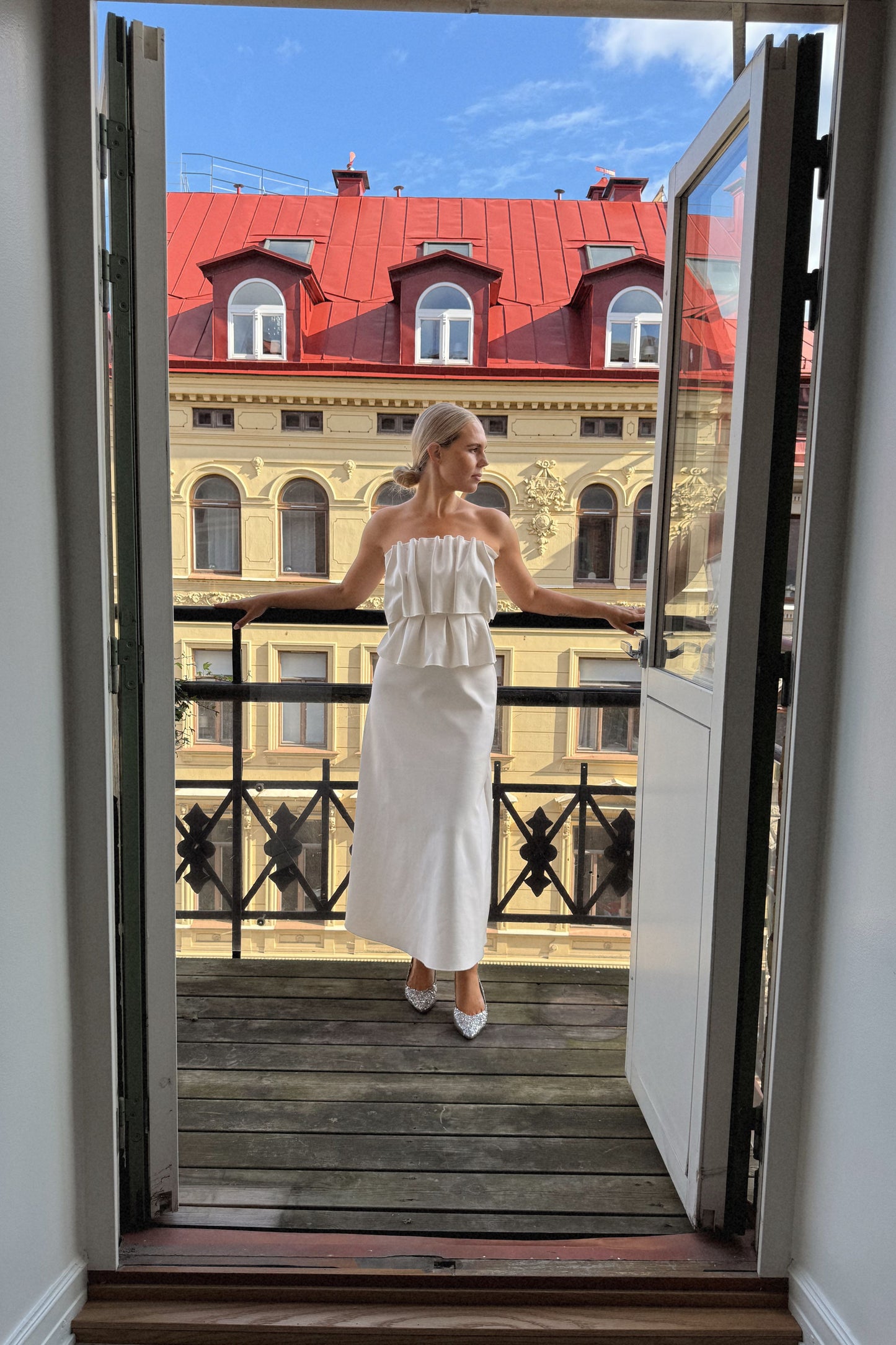 Dagmar Sculpted White Dress