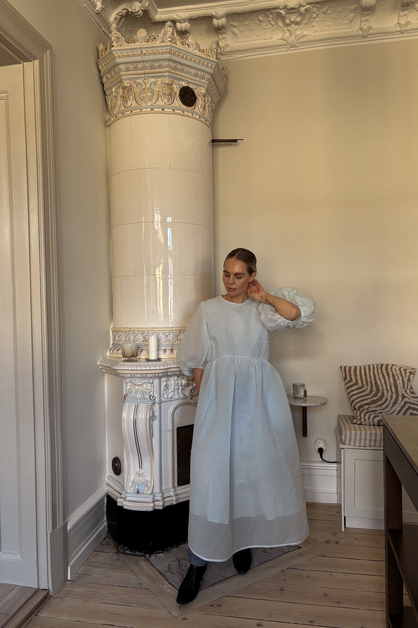 Cecilie Bahnsen Karmen Blue Dress