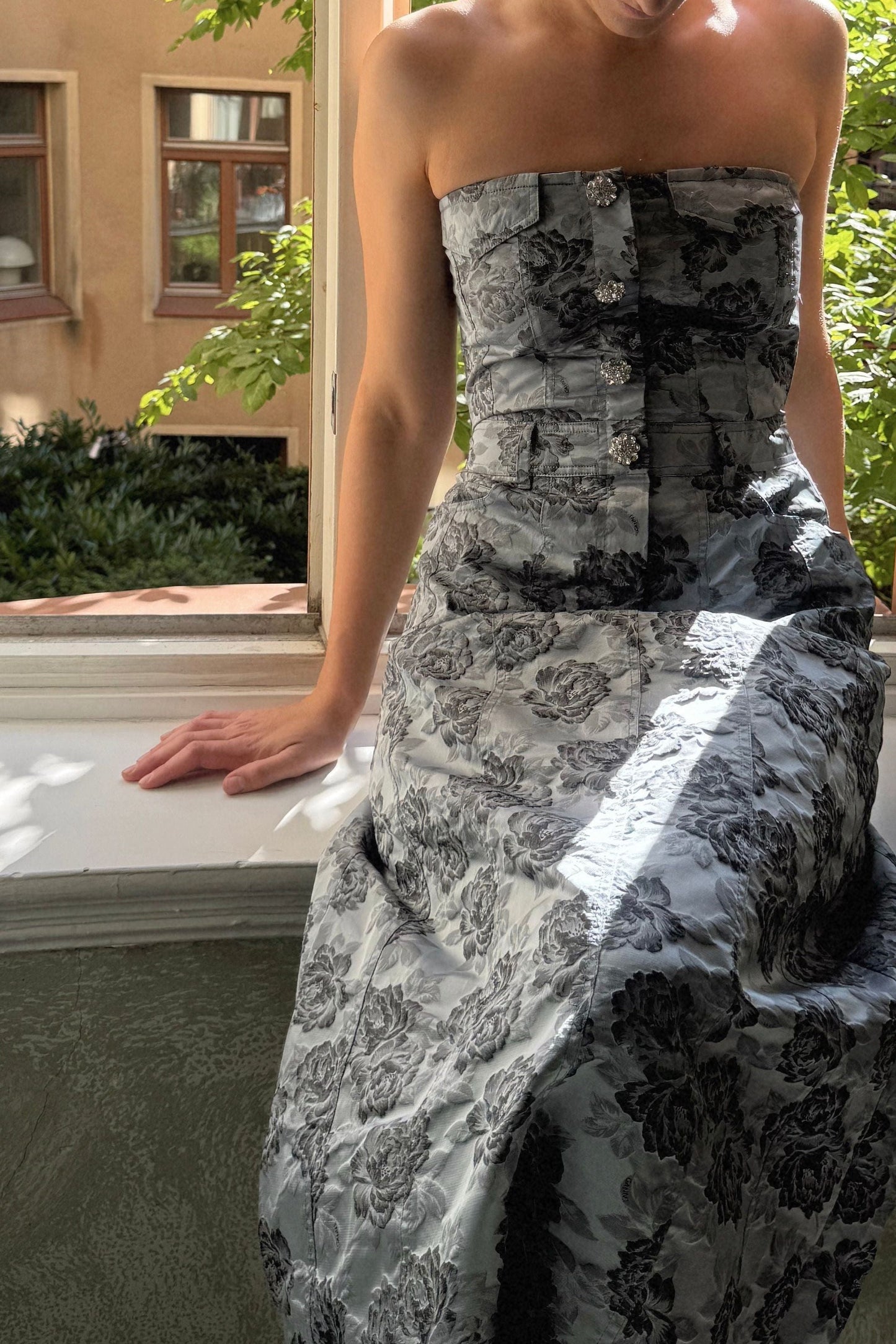 Ganni Corsage Jaquard Dress