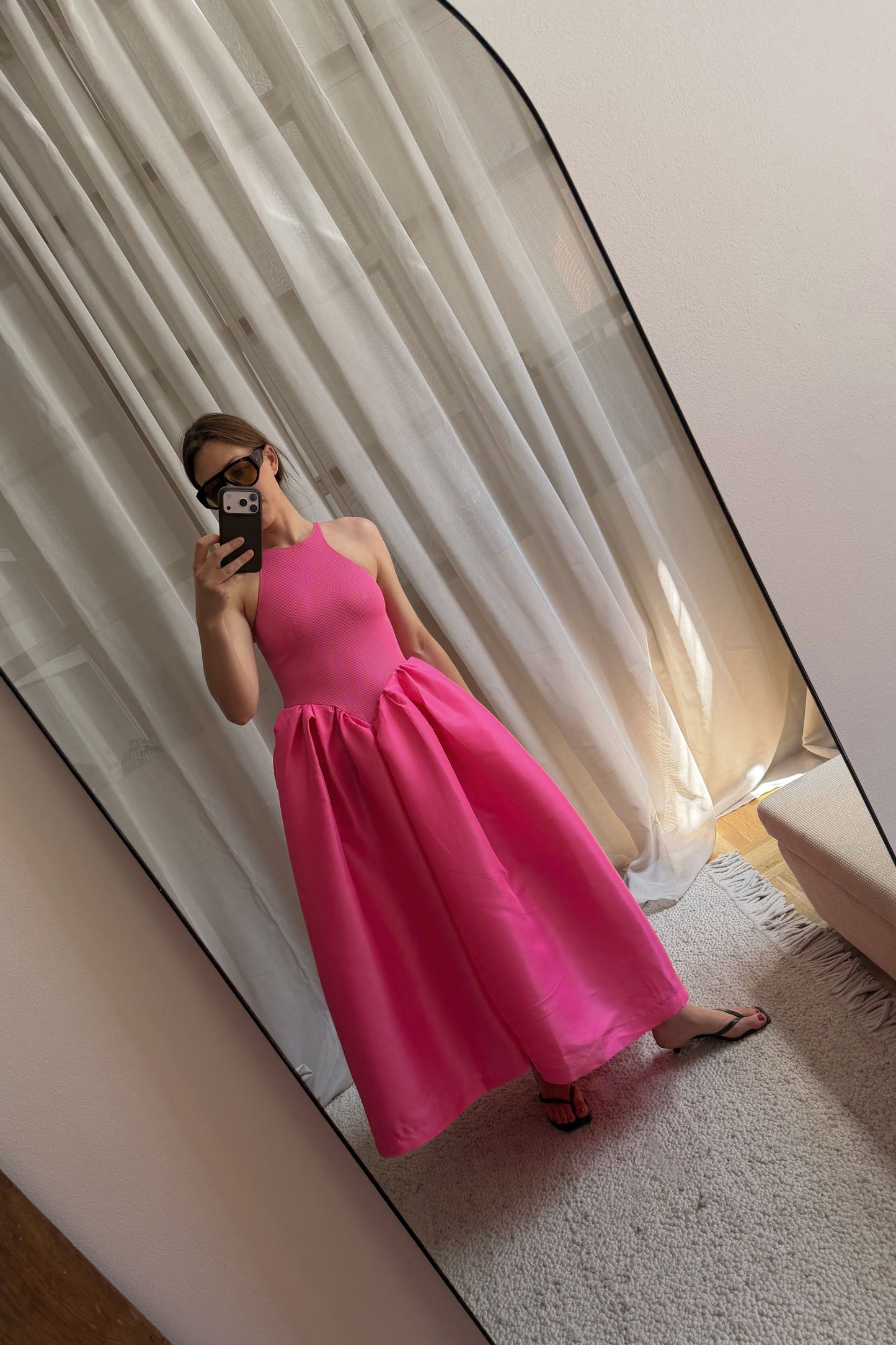 Marques Almedia Pink Tank Top Dress