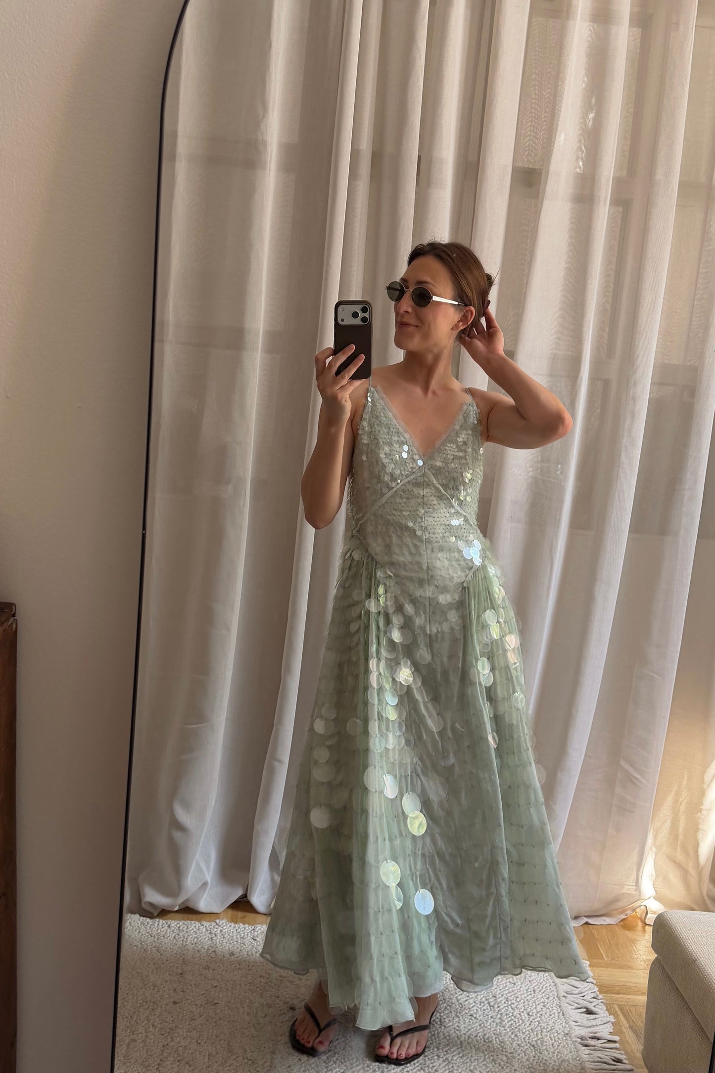 The Flowy Sequin Dress