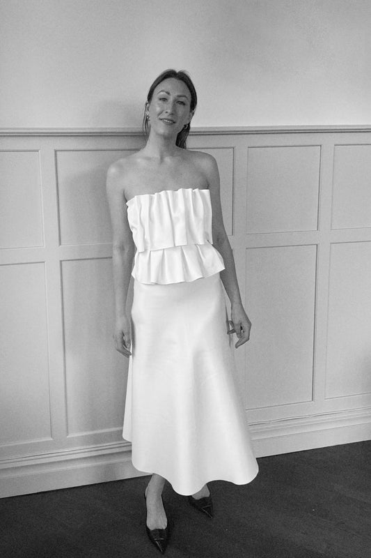 Dagmar Sculpted White Dress
