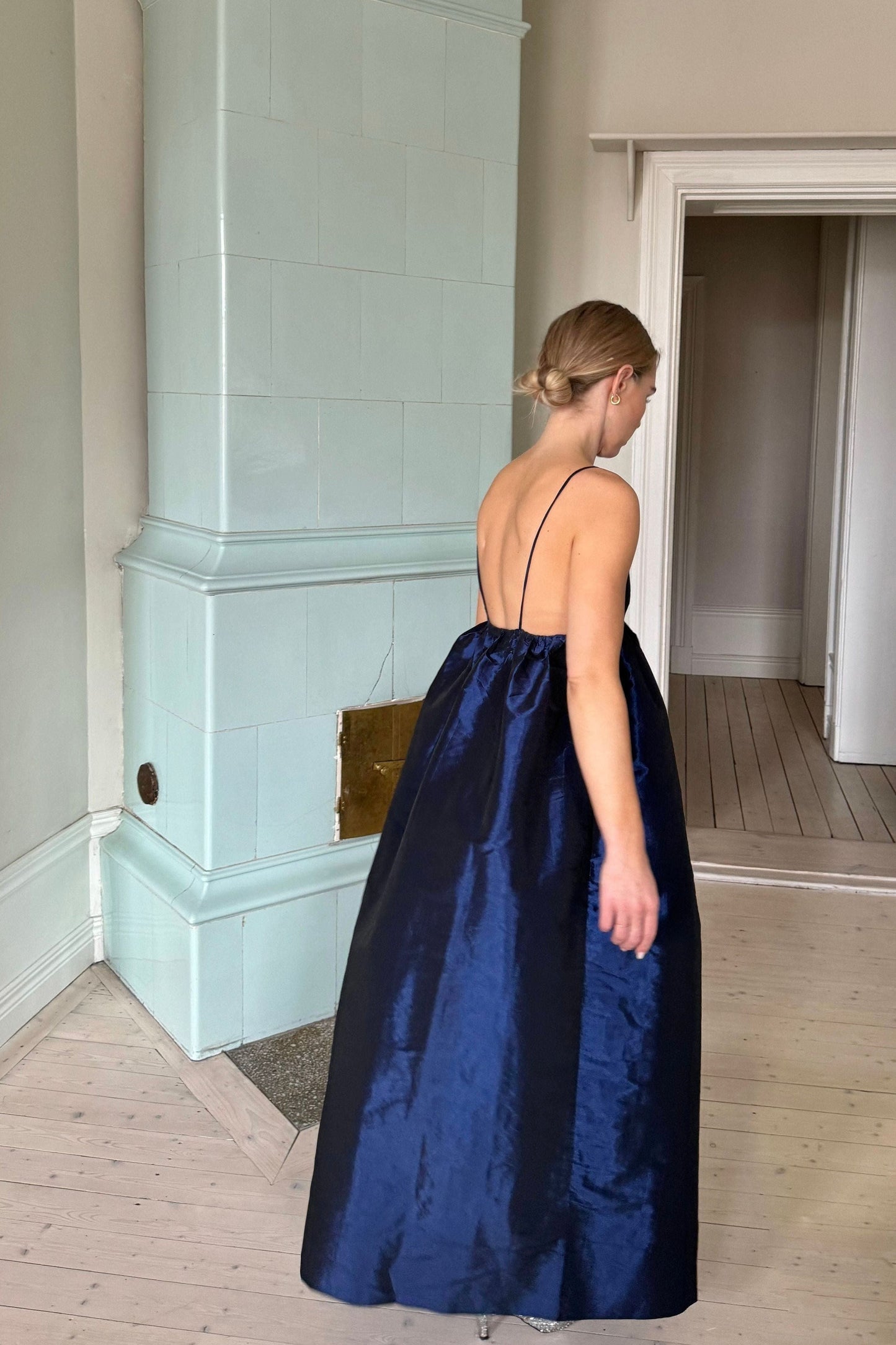 Ganni Navy Maxi Dress