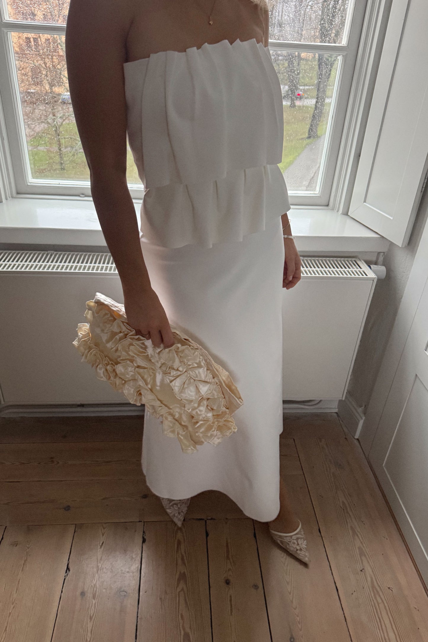 Dagmar Sculpted White Dress