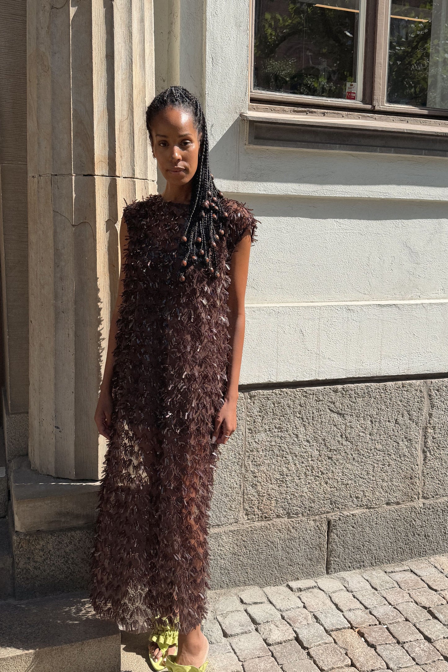 The Chocolate Sequin Maxi Dress
