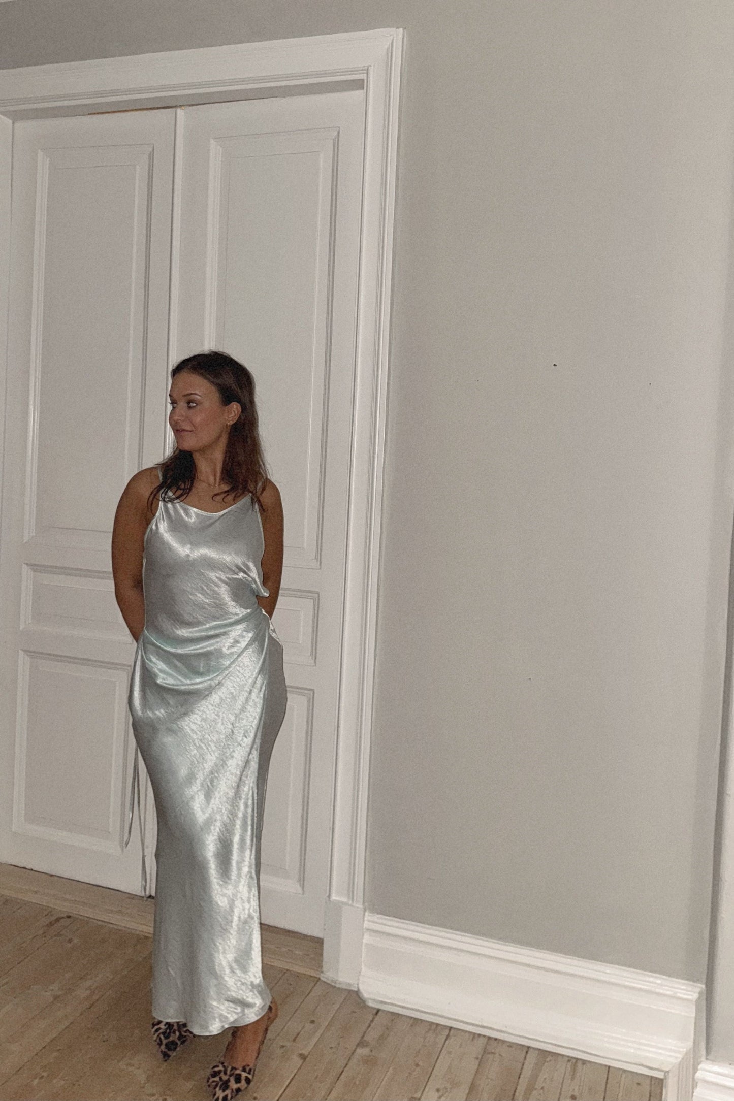 The Acne Satin Mint Dress
