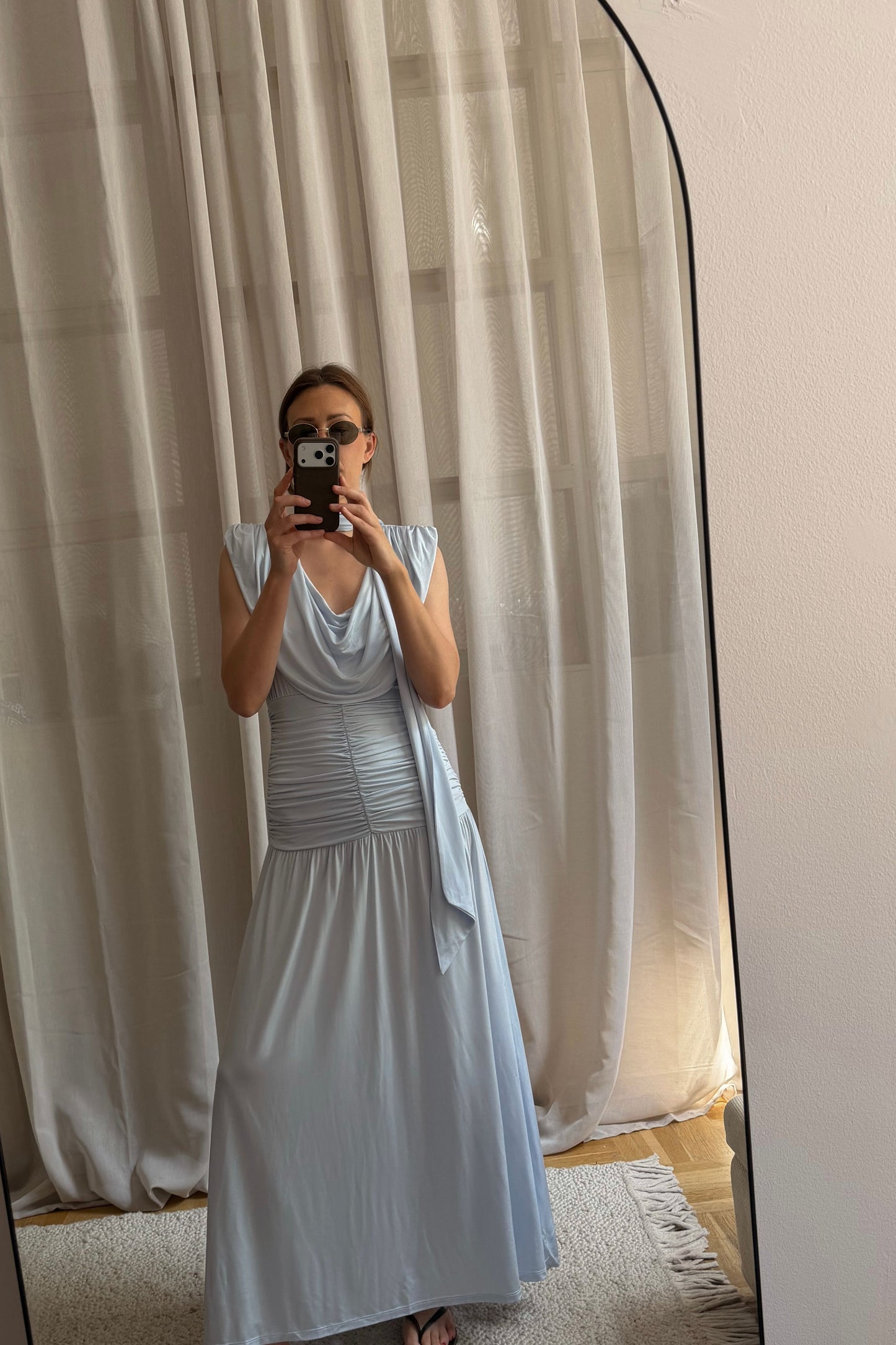 Gestuz Light Blue Maxi Dress