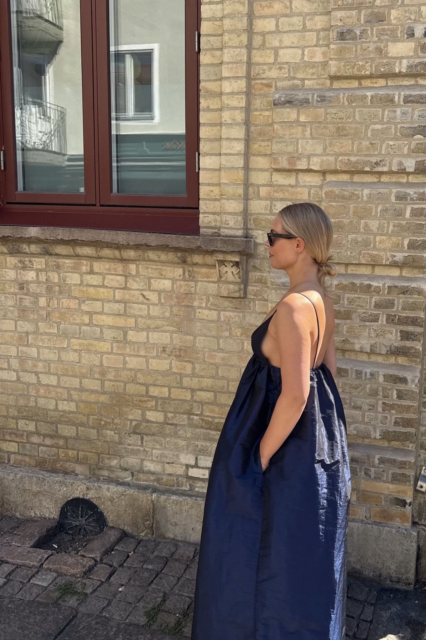 Ganni Navy Maxi Dress