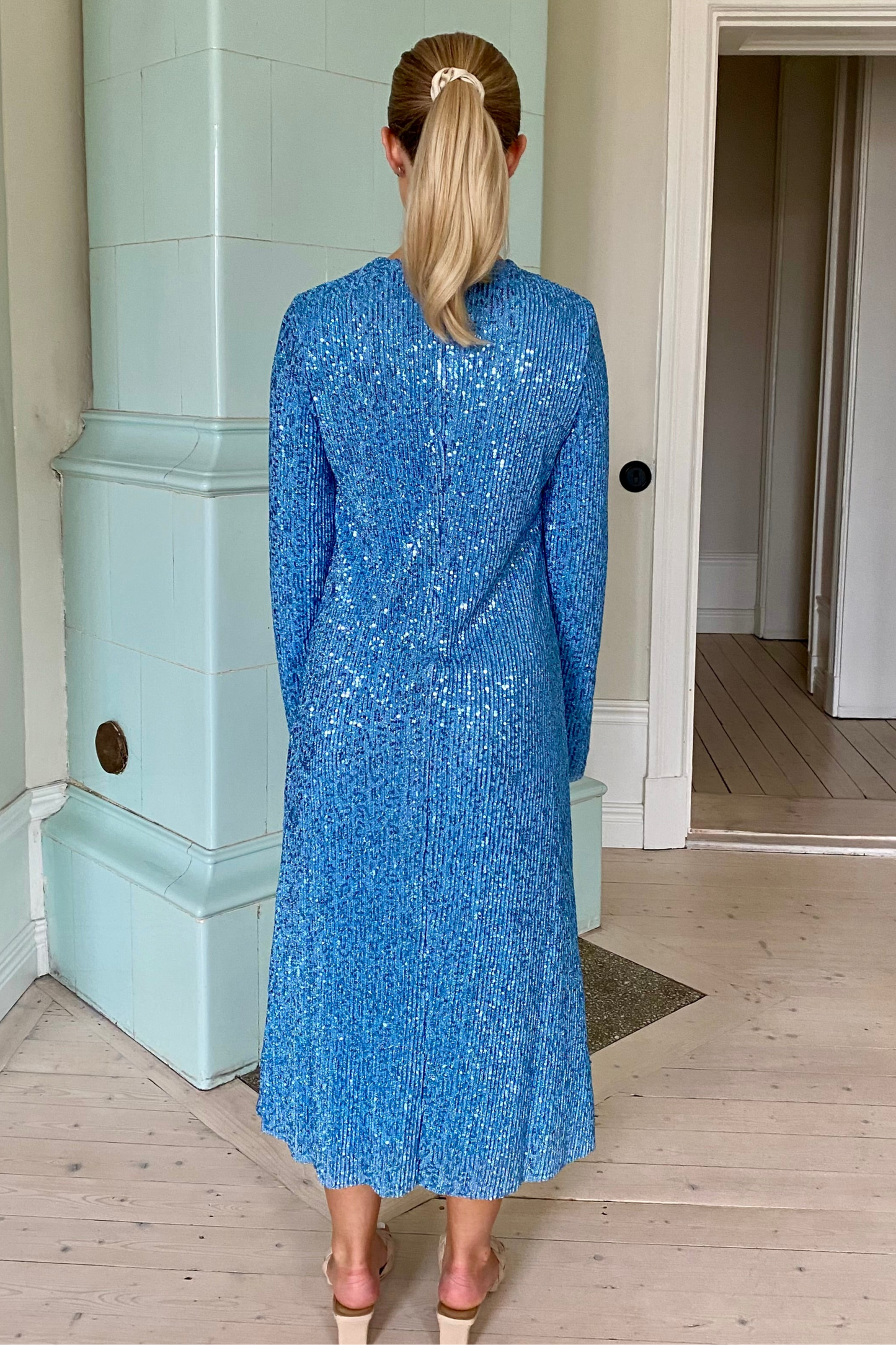 Stine Goya Blue Sequin Dress