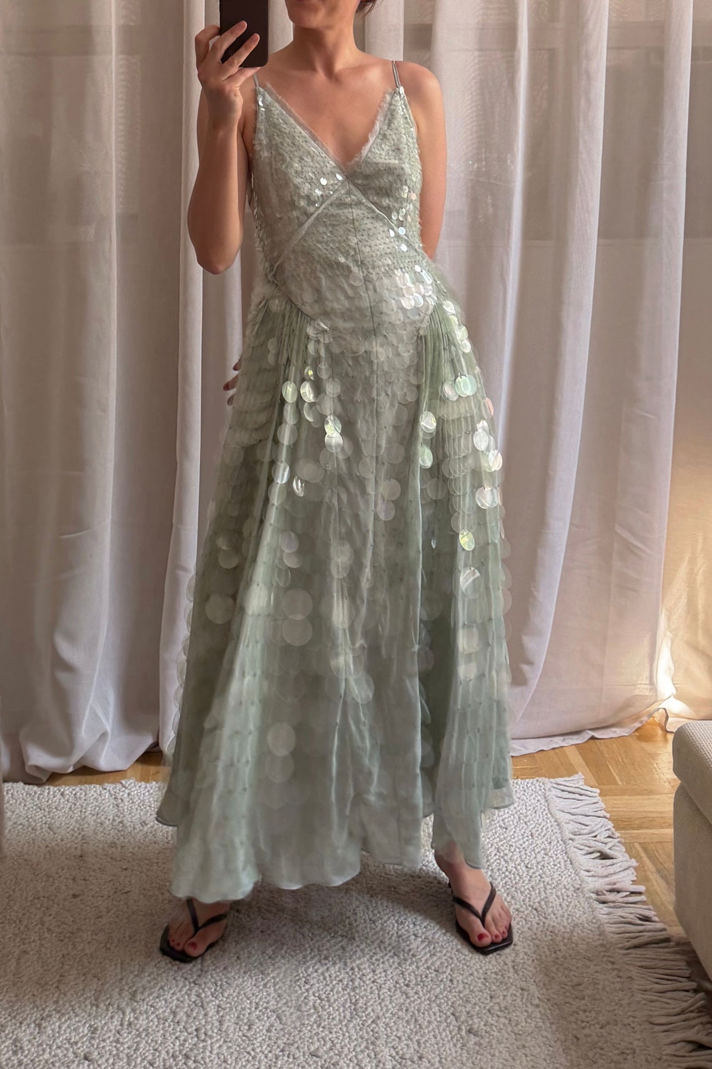 The Flowy Sequin Dress