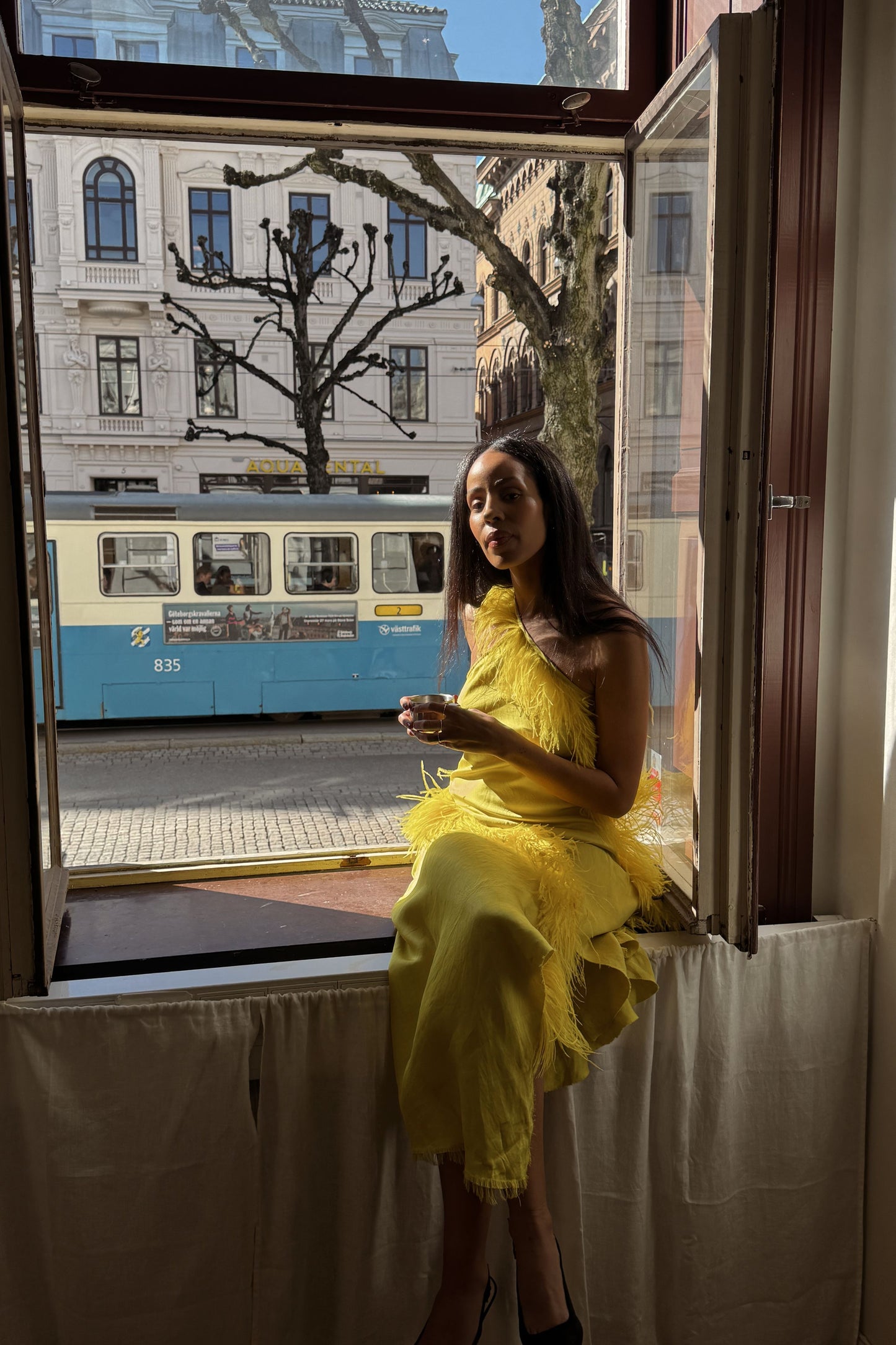 Marques'Almeida Feather Dress
