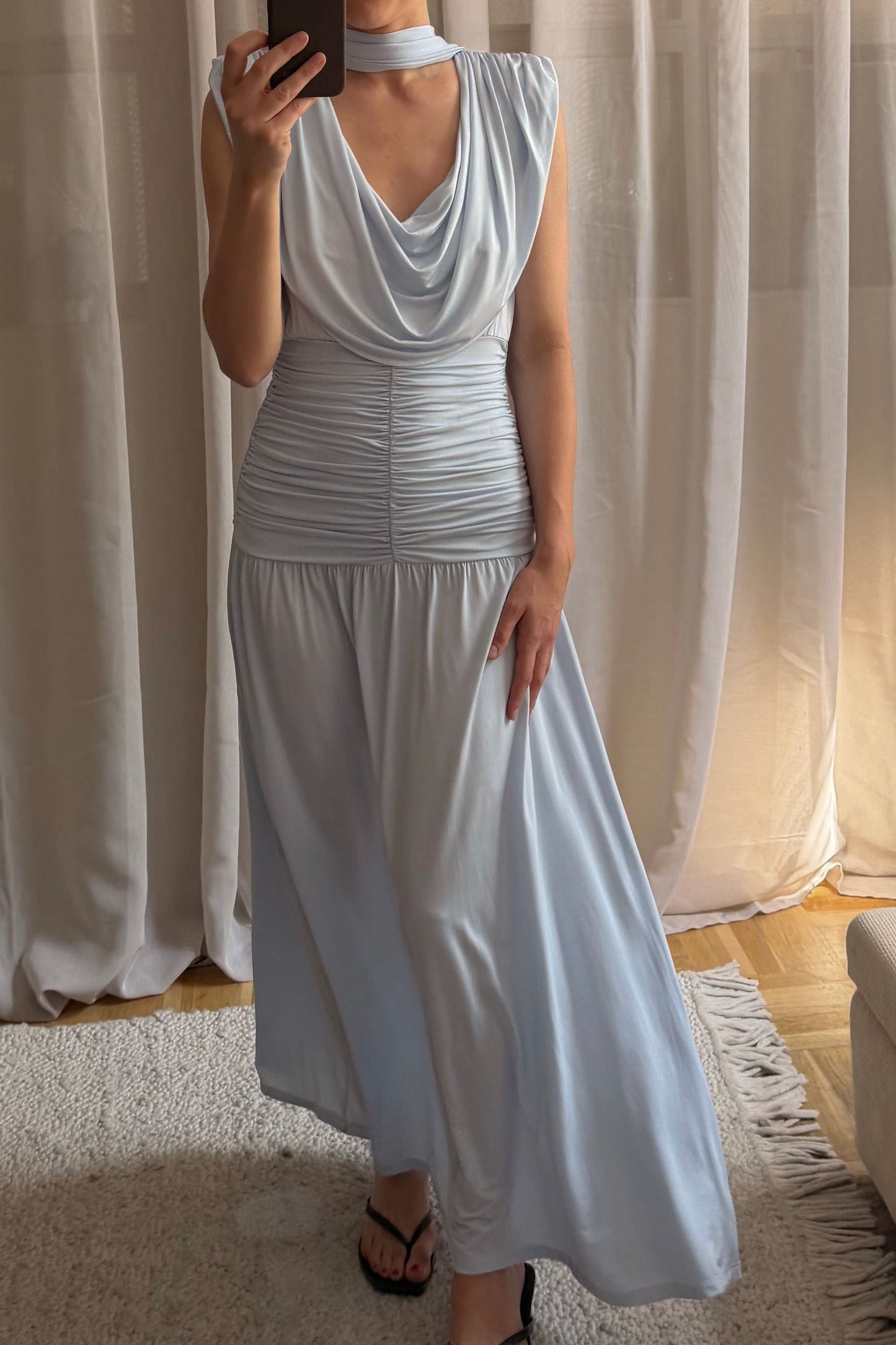 Gestuz Light Blue Maxi Dress