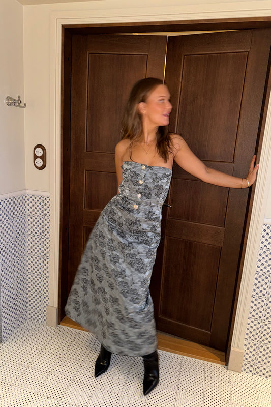 Ganni Corsage Jaquard Dress