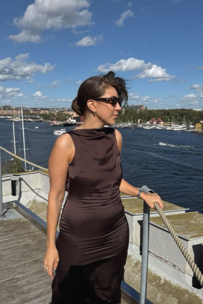 Dagmar Waterfall Midi Dress