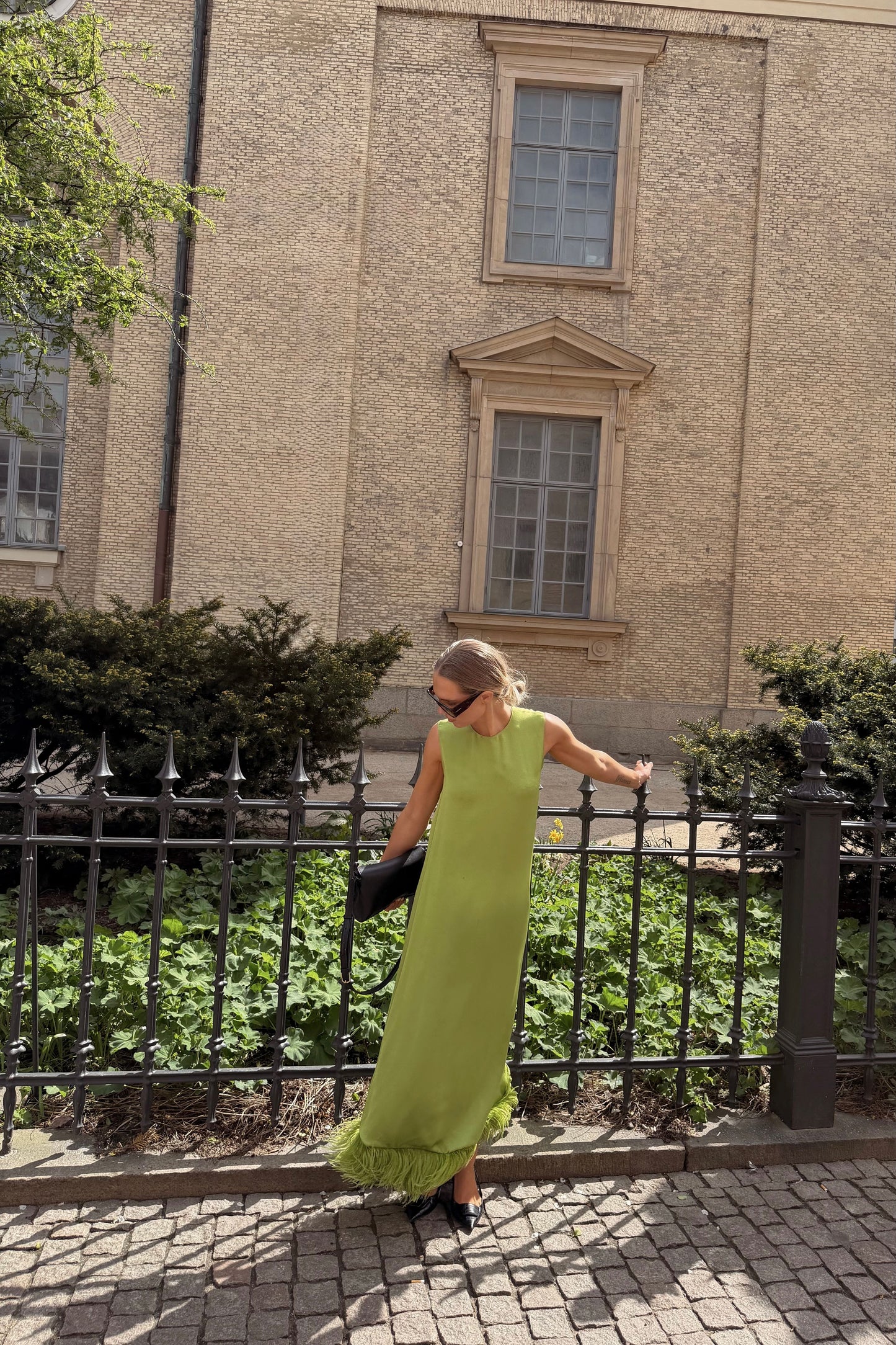Carolina Herrera Feather Dress