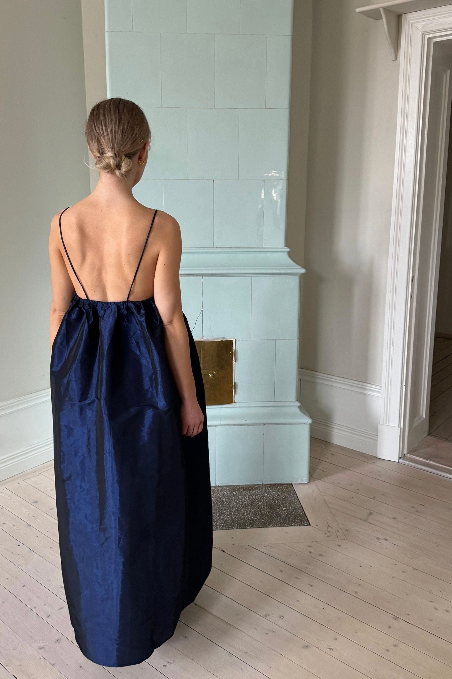 Ganni Navy Maxi Dress