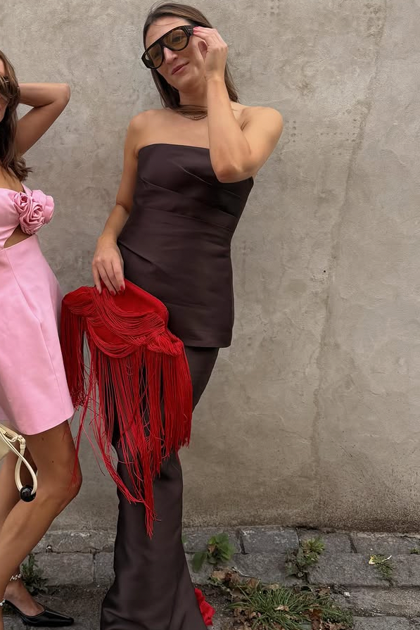 The Solace Lucille Maxi Dress in Chesnut