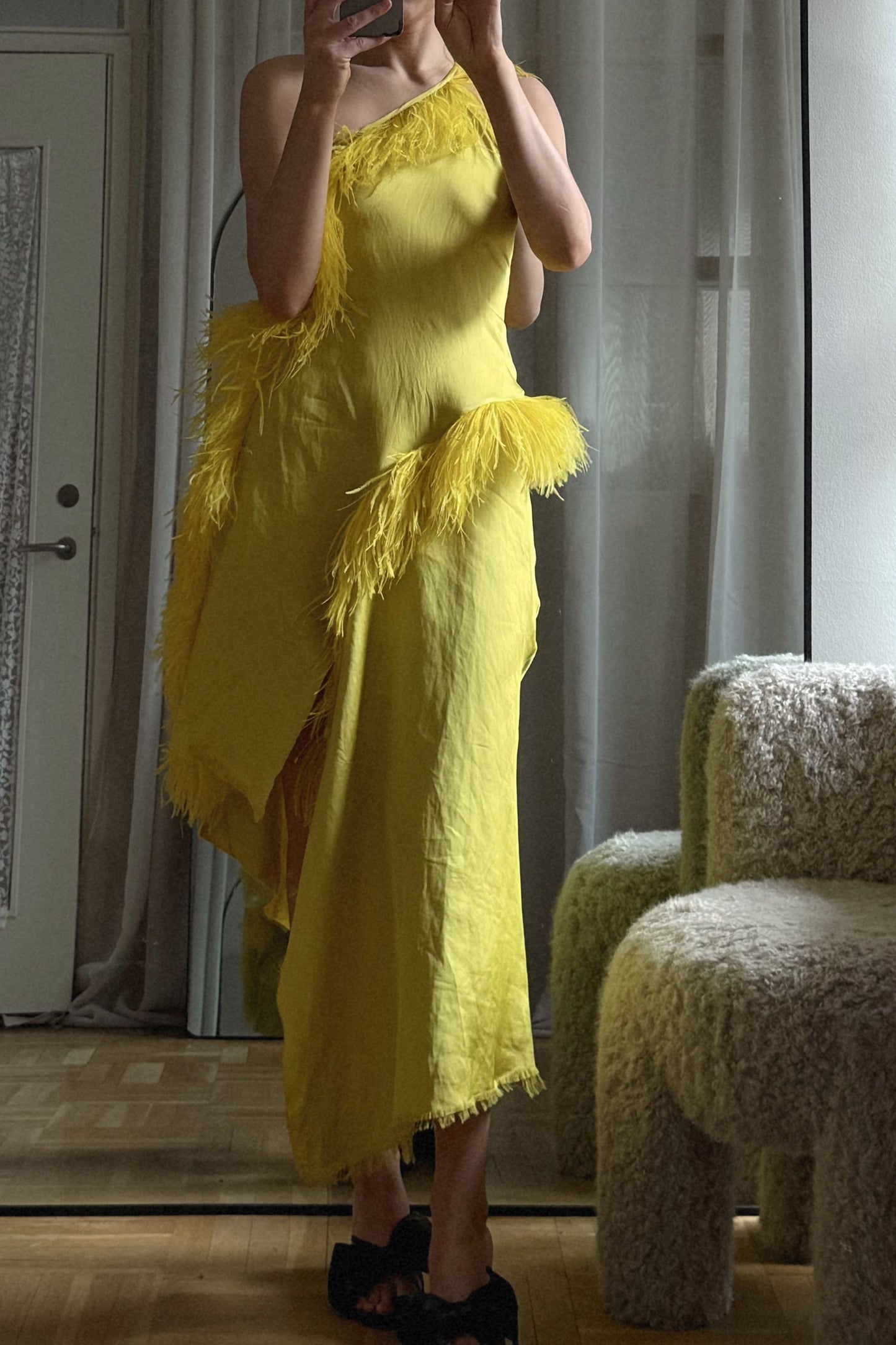 Marques'Almeida Feather Dress